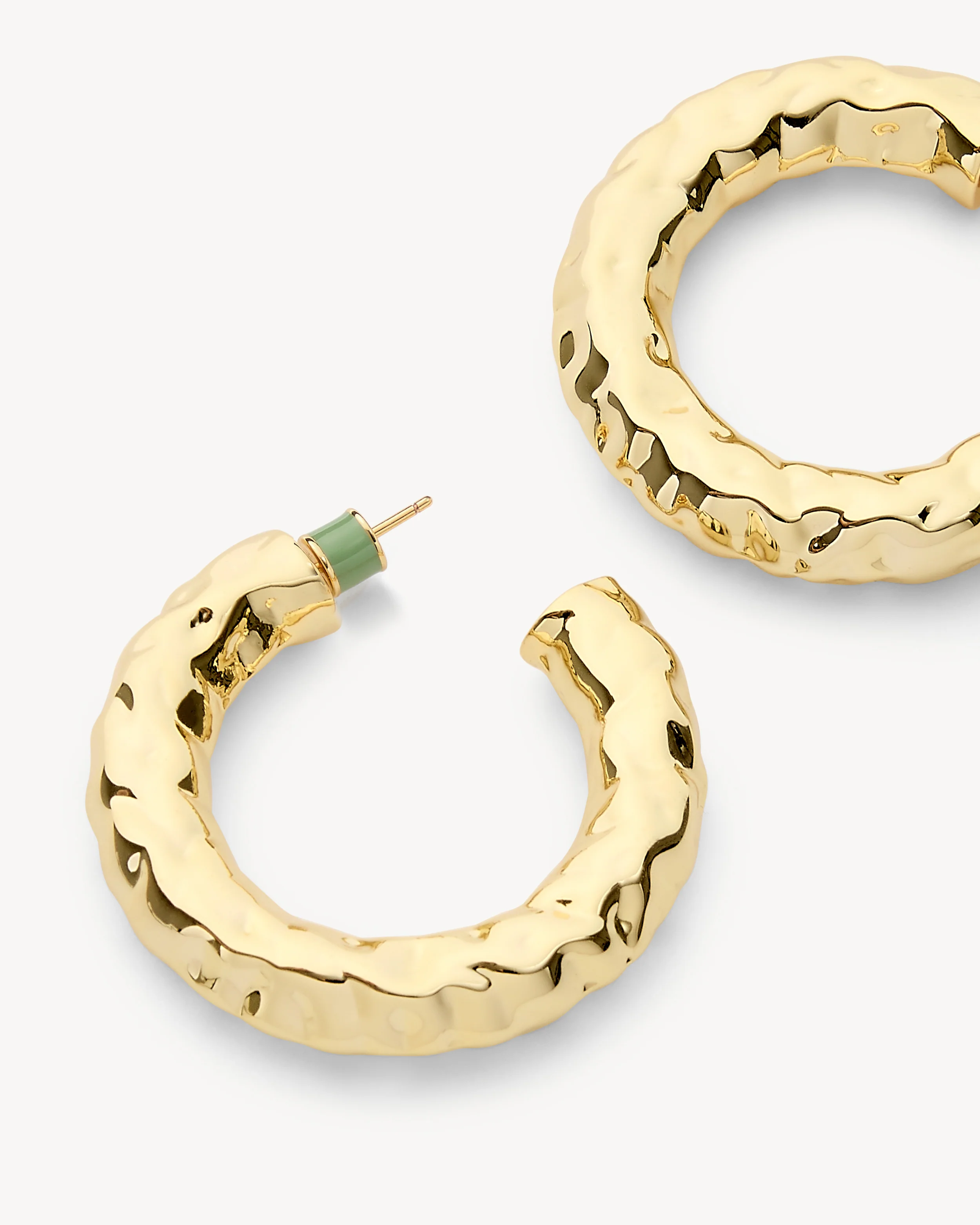 1.5" Perfect Crunch Hoops in Gold - Image 2