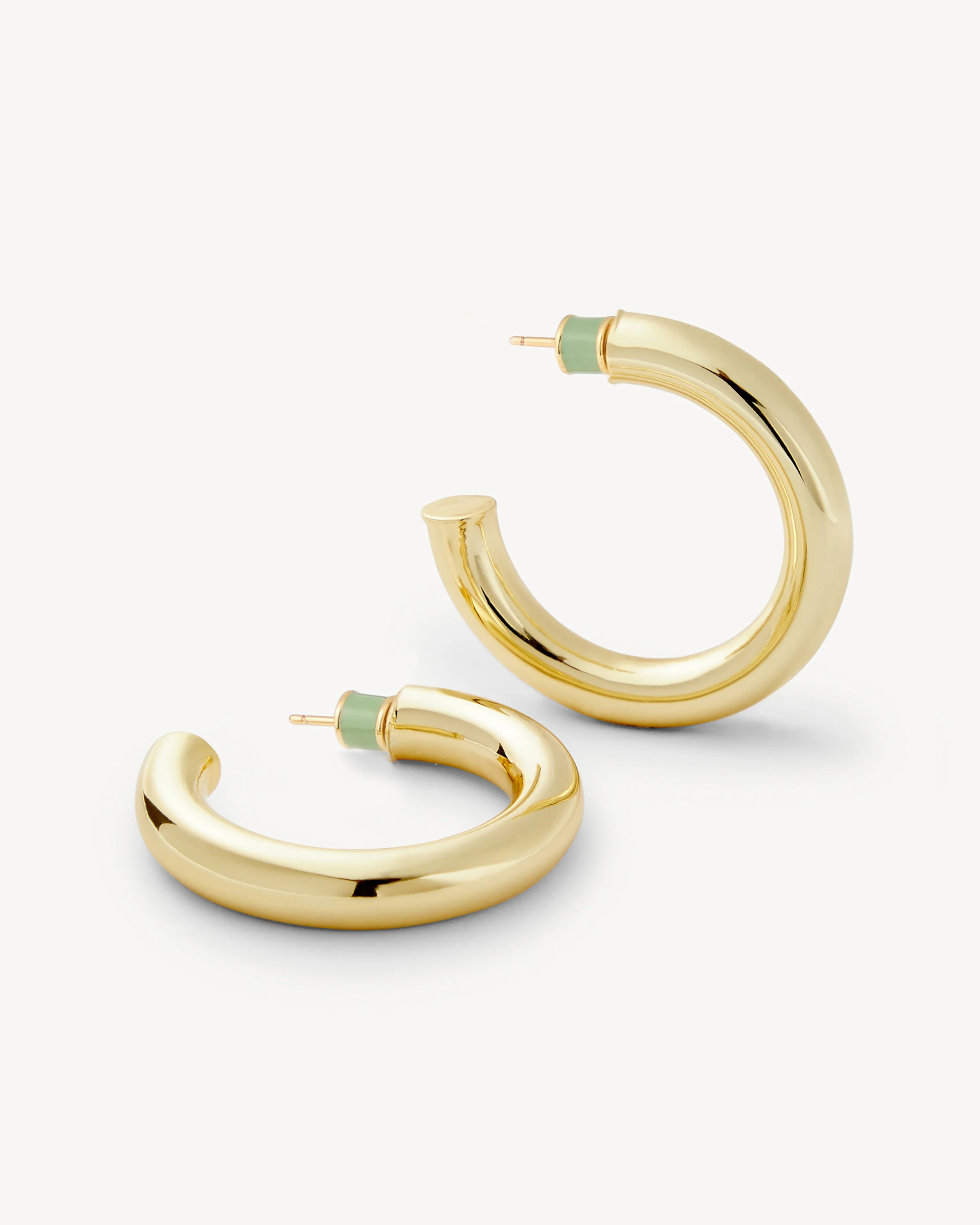1" Perfect Hoops in Gold - Image 3