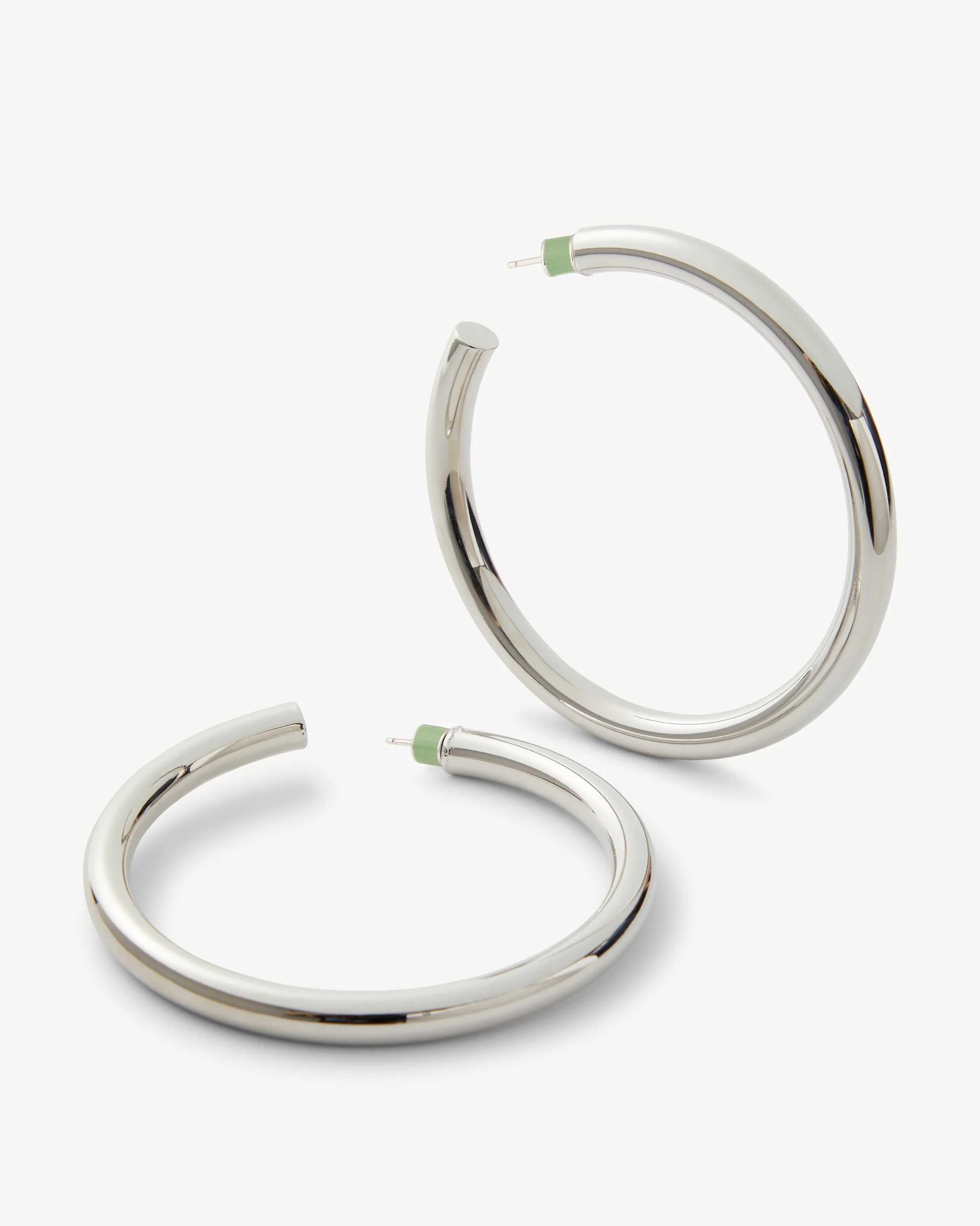 2.5" Perfect Hoops in Silver - Image 3