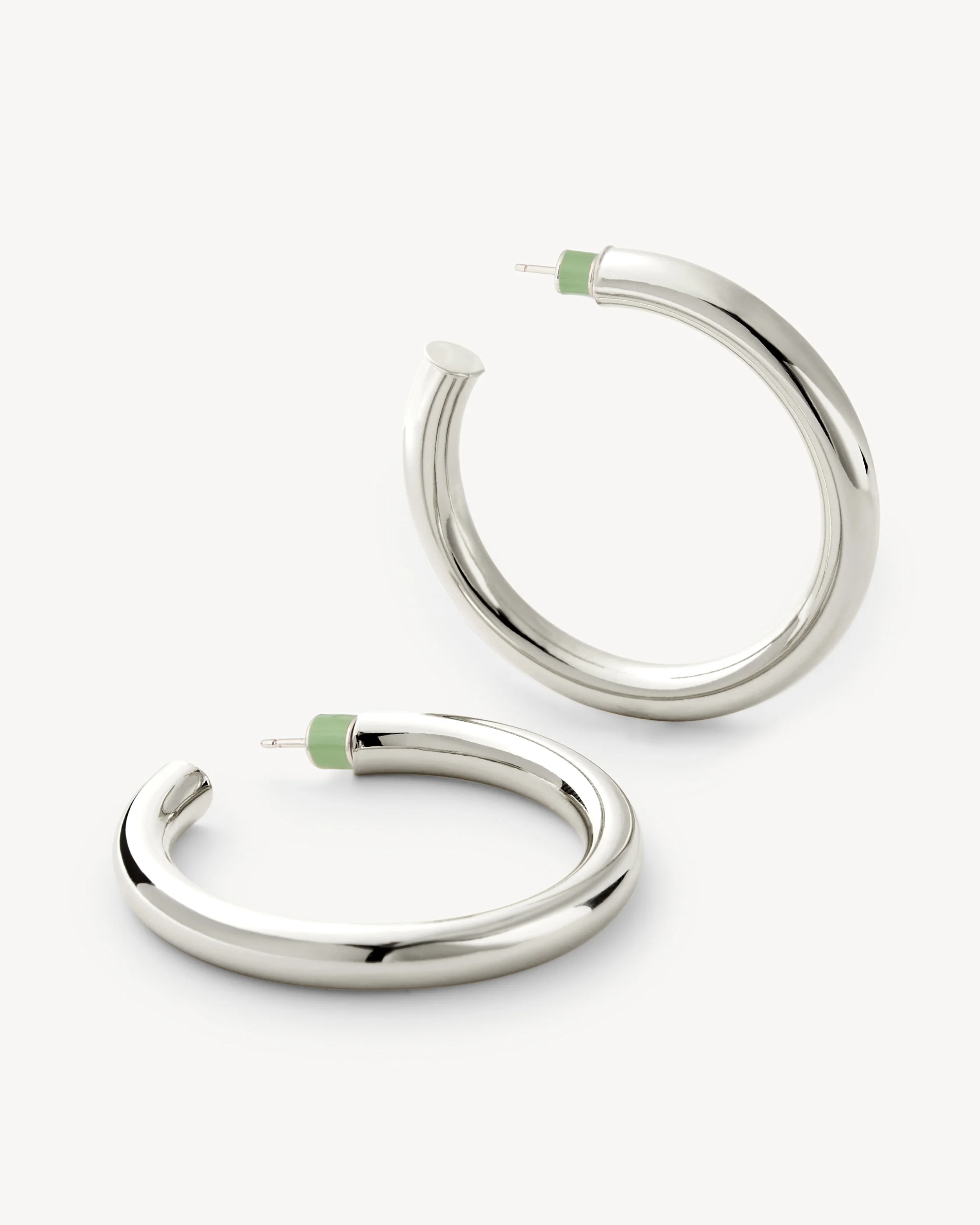 2" Perfect Hoops in Silver - Image 3