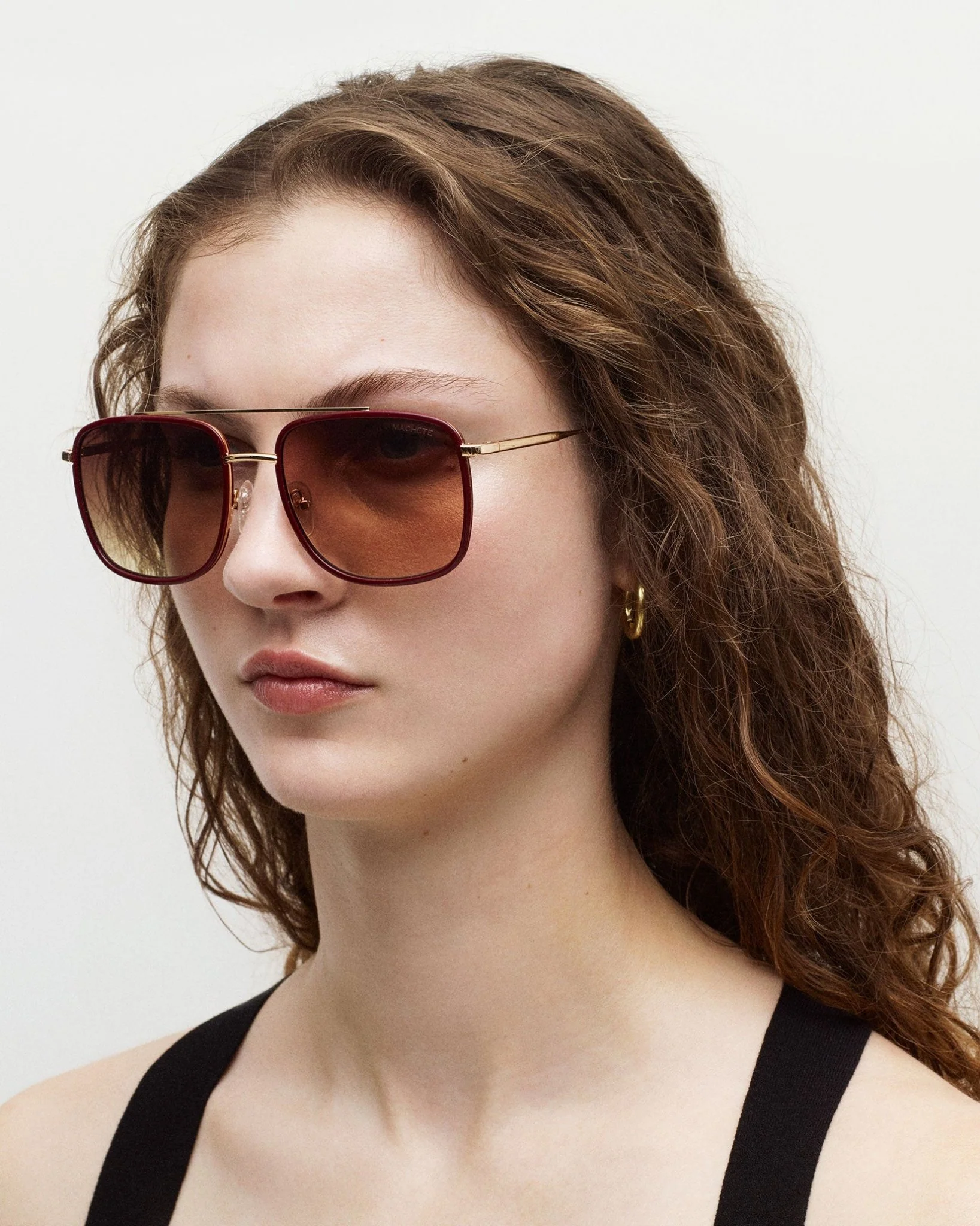 Amelia Sunglasses in Oxblood - Image 2
