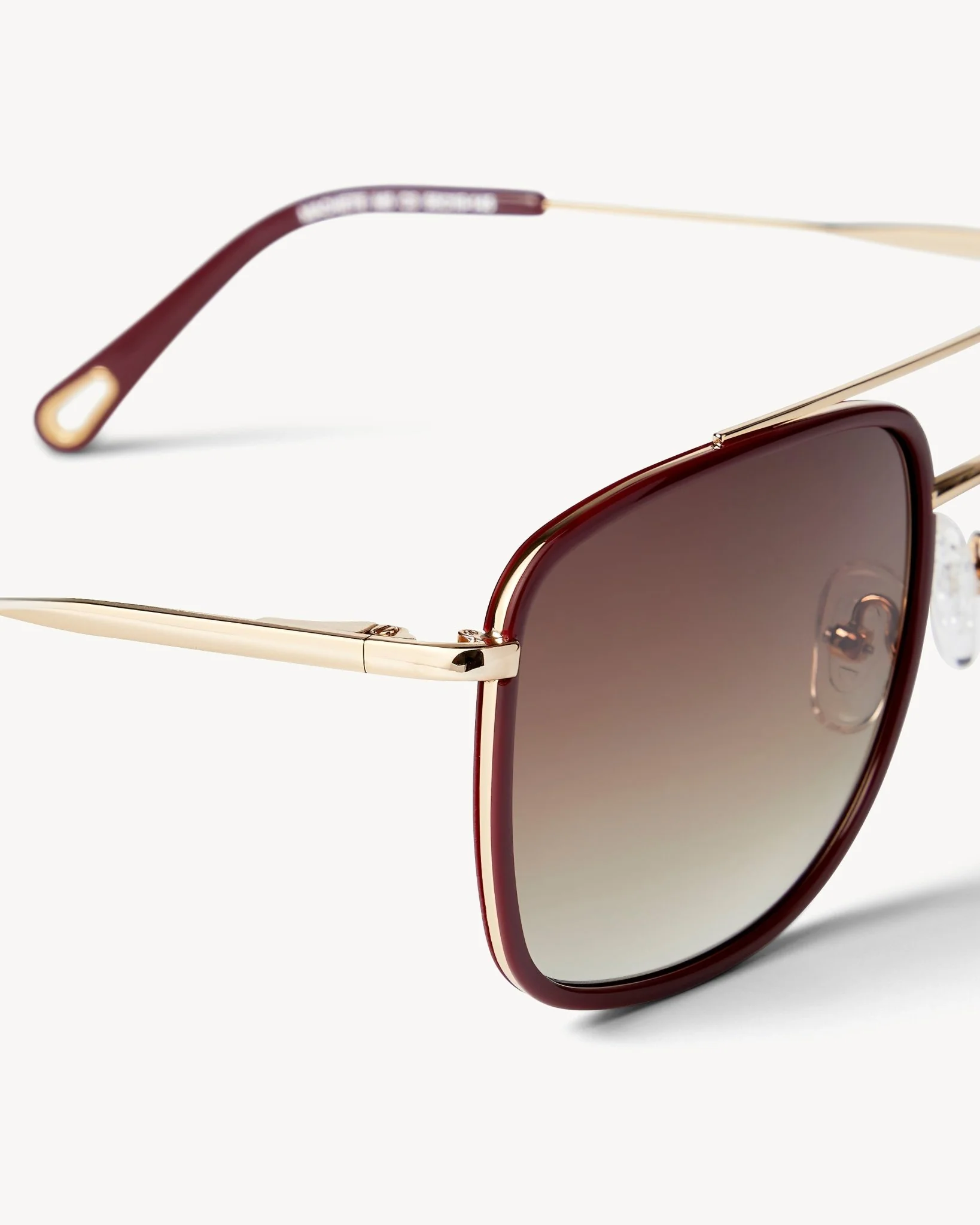 Amelia Sunglasses in Oxblood - Image 3