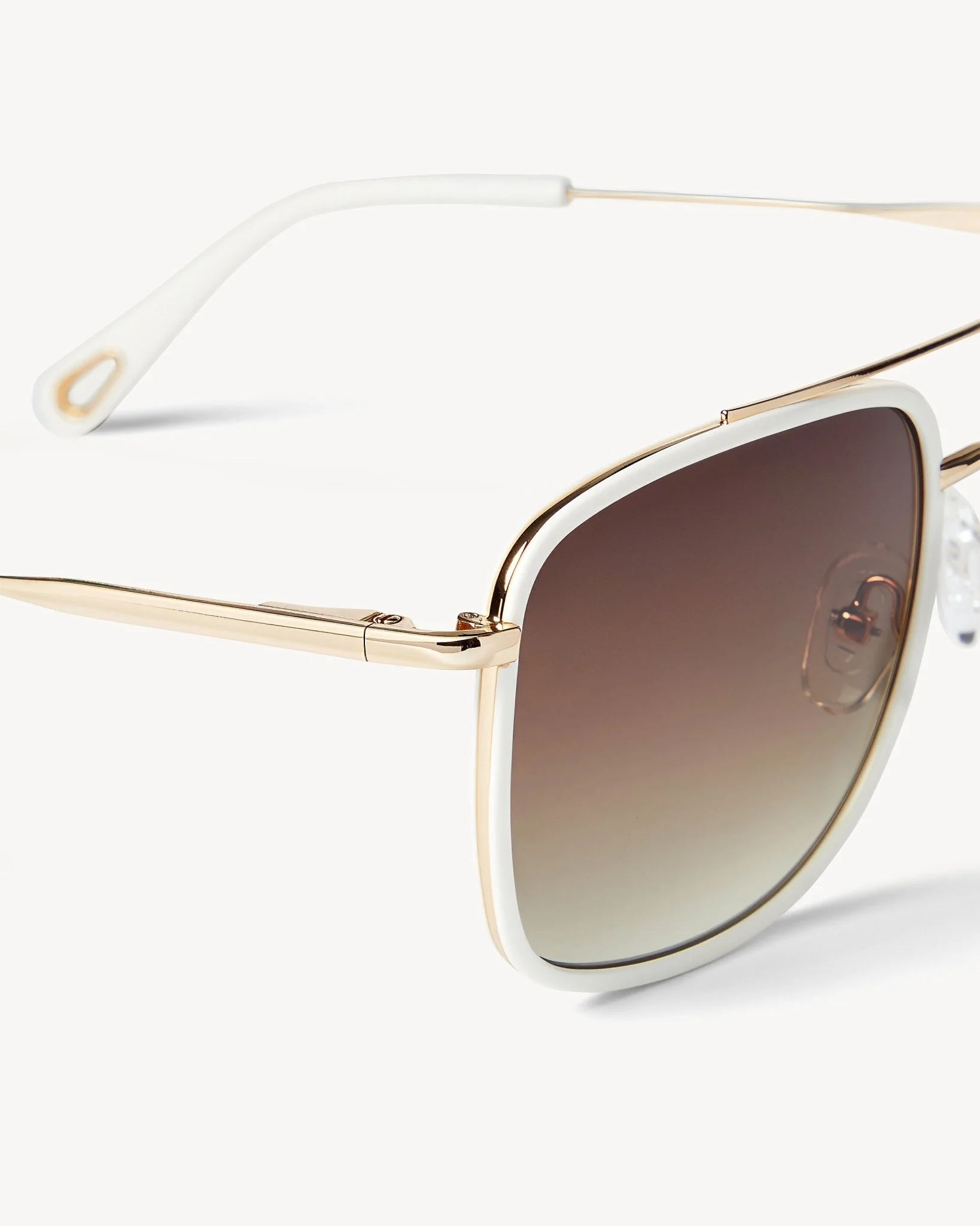 Amelia Sunglasses in White - Image 3