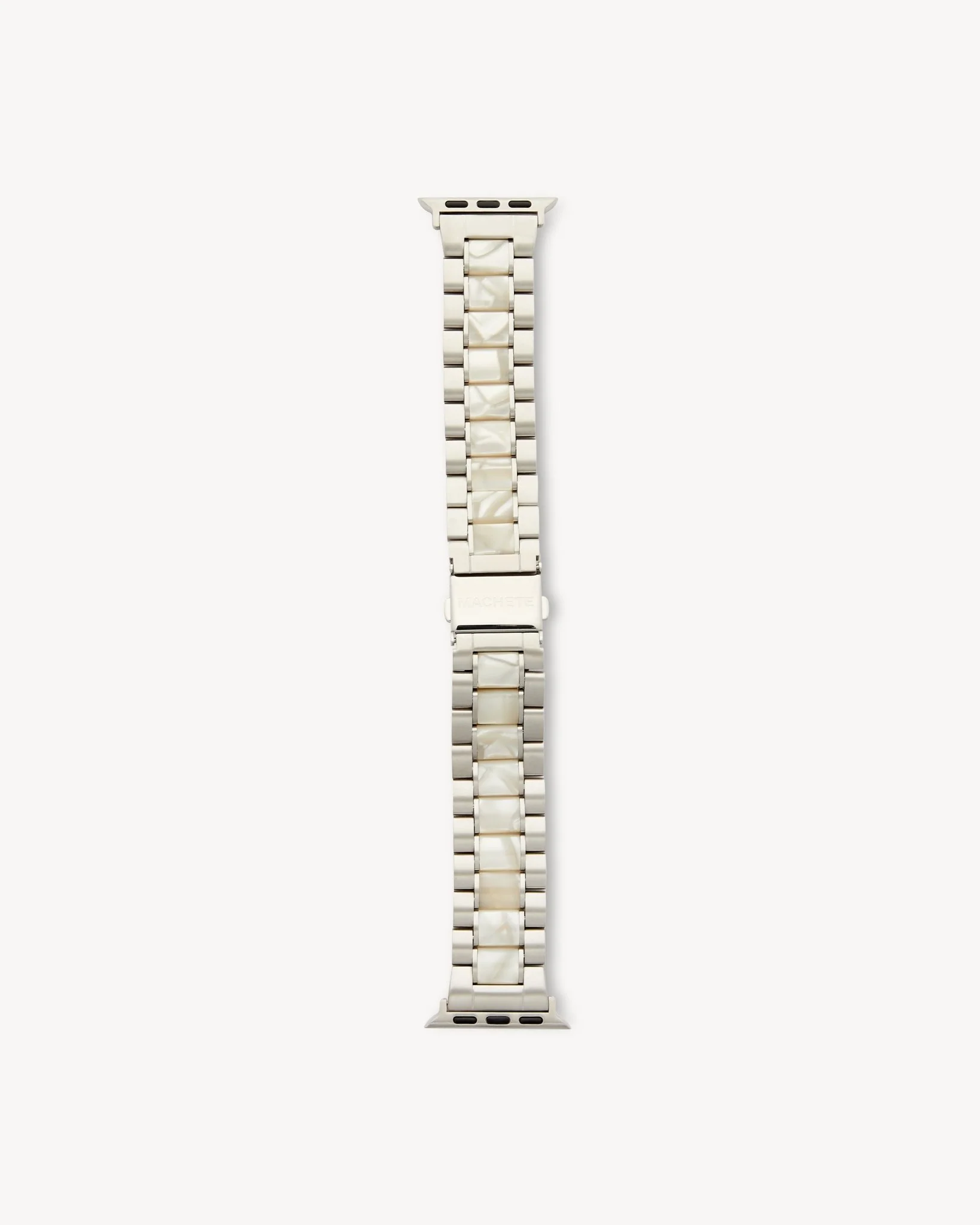 Boyfriend Apple Watch Band in White Shell - Image 3