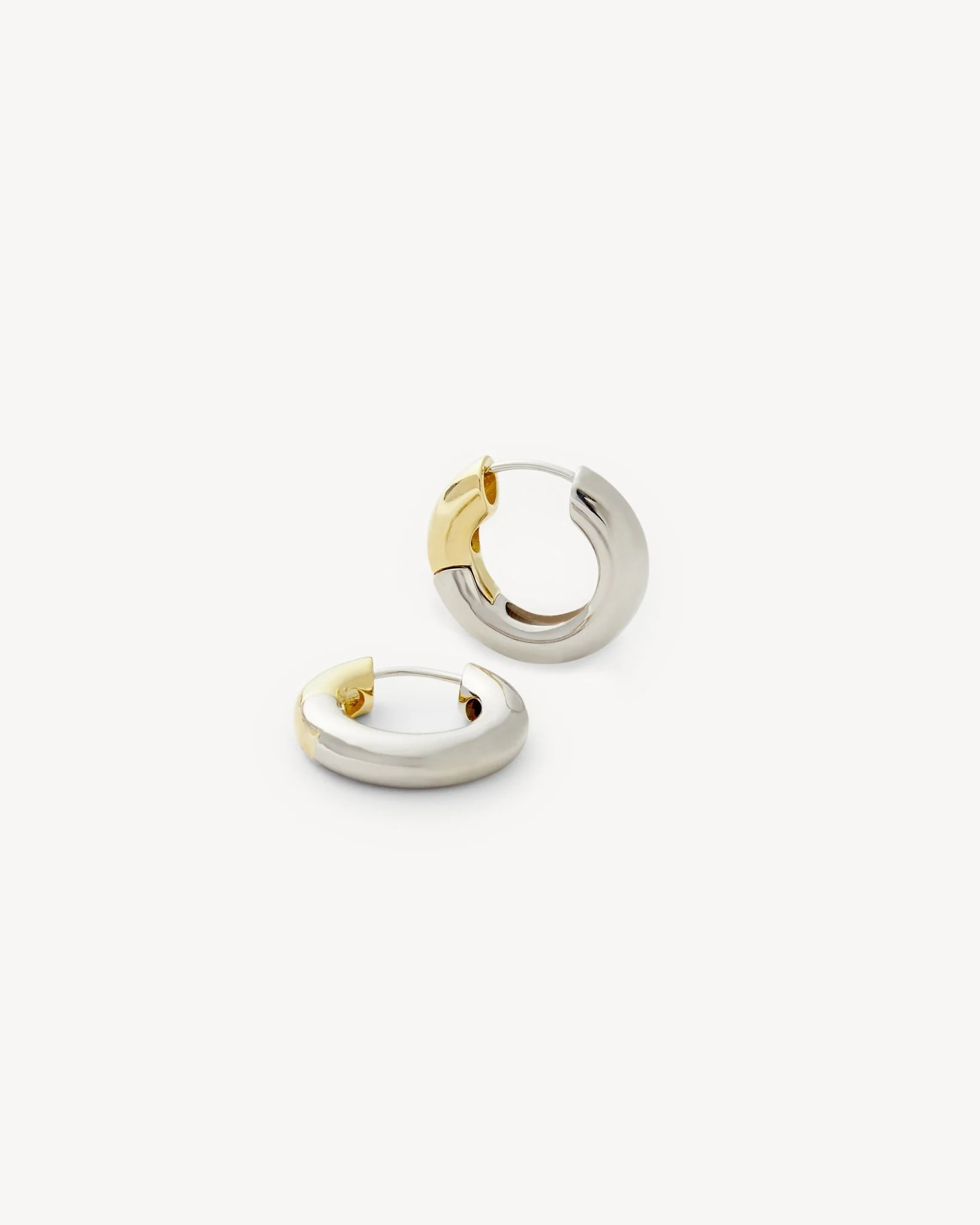Baby Chunky Hoops in 3/4 Silver - Image 3