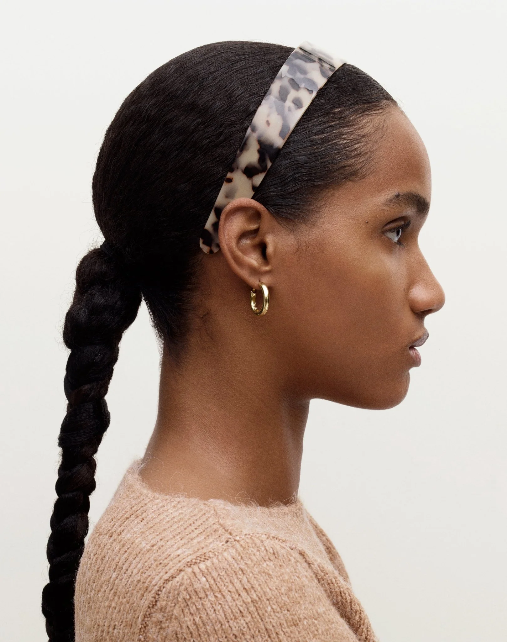Petite Wavy Hoops in 3/4 Gold - Image 4