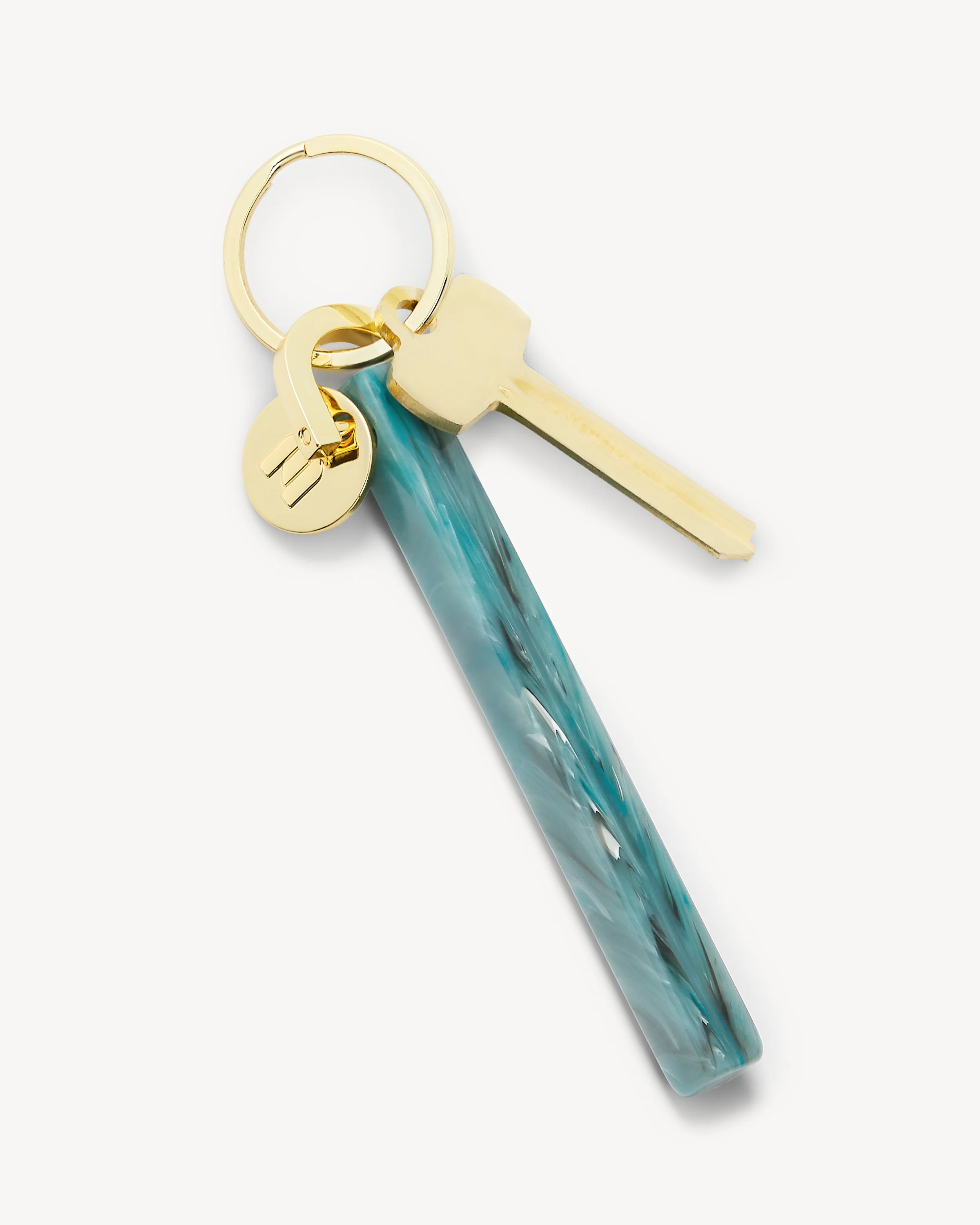 Bar Keychain in Jadeite - Gold - Image 3