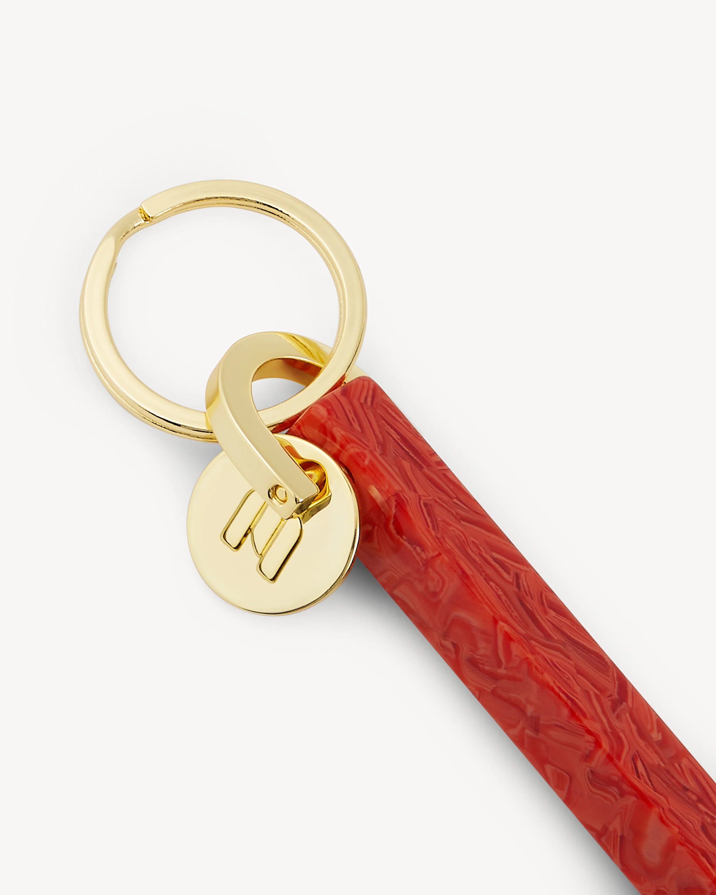 Bar Keychain in Poppy - Gold - Image 2