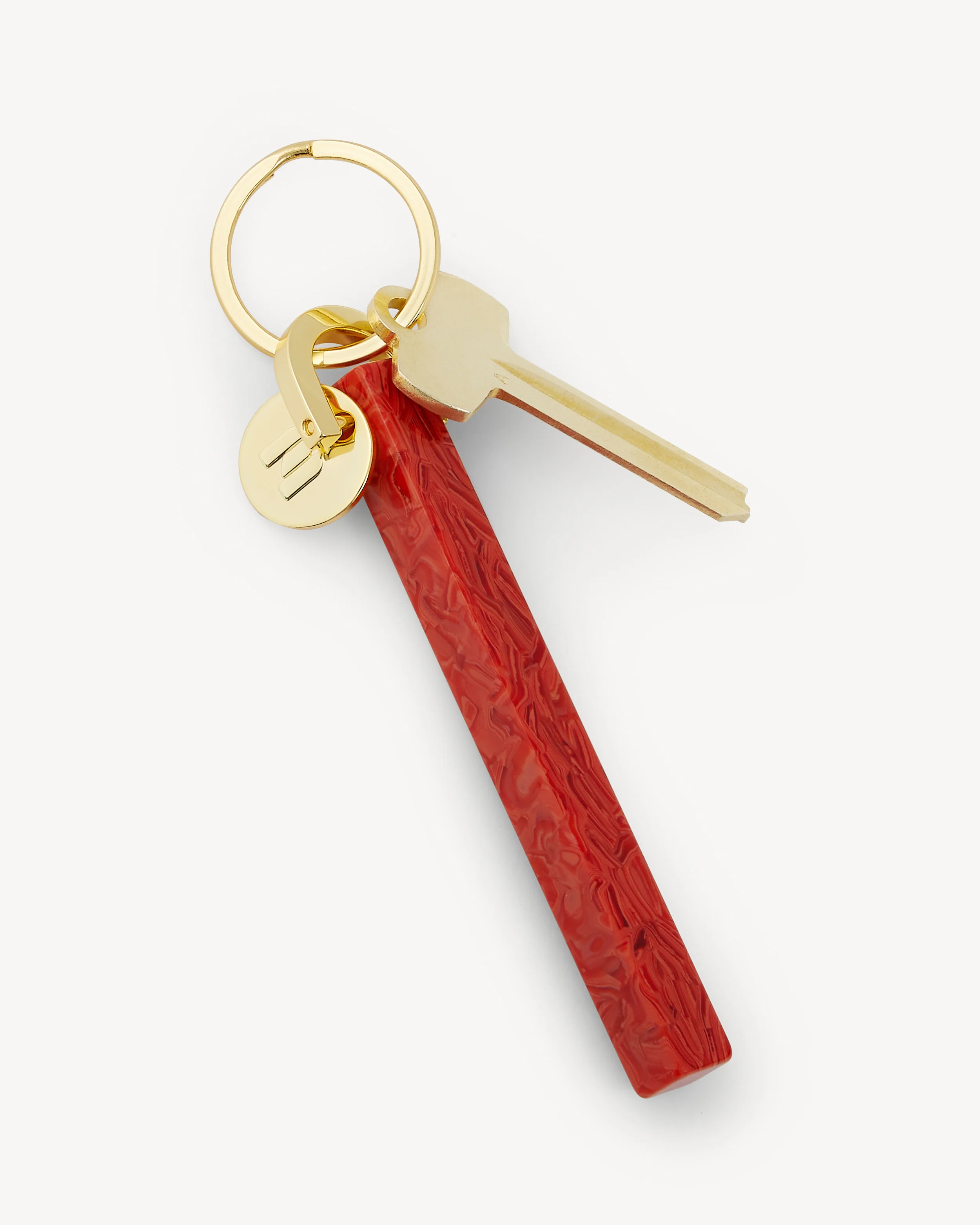 Bar Keychain in Poppy - Gold - Image 3