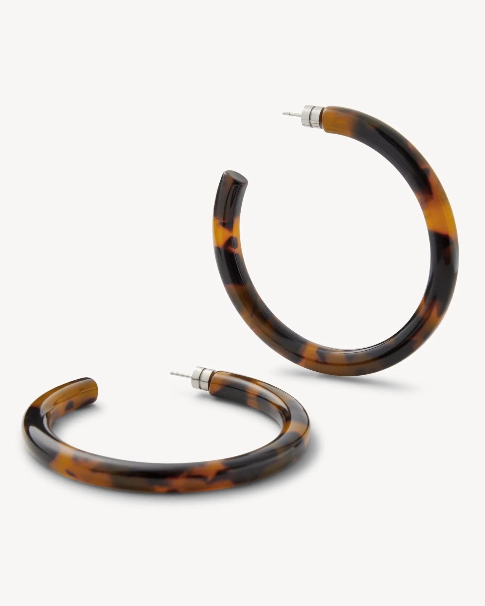 Bold Hoops in Classic Tortoise - Image 4