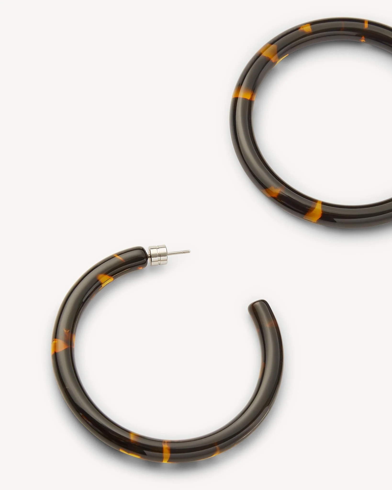 Bold Hoops in Dark Tortoise - Image 2