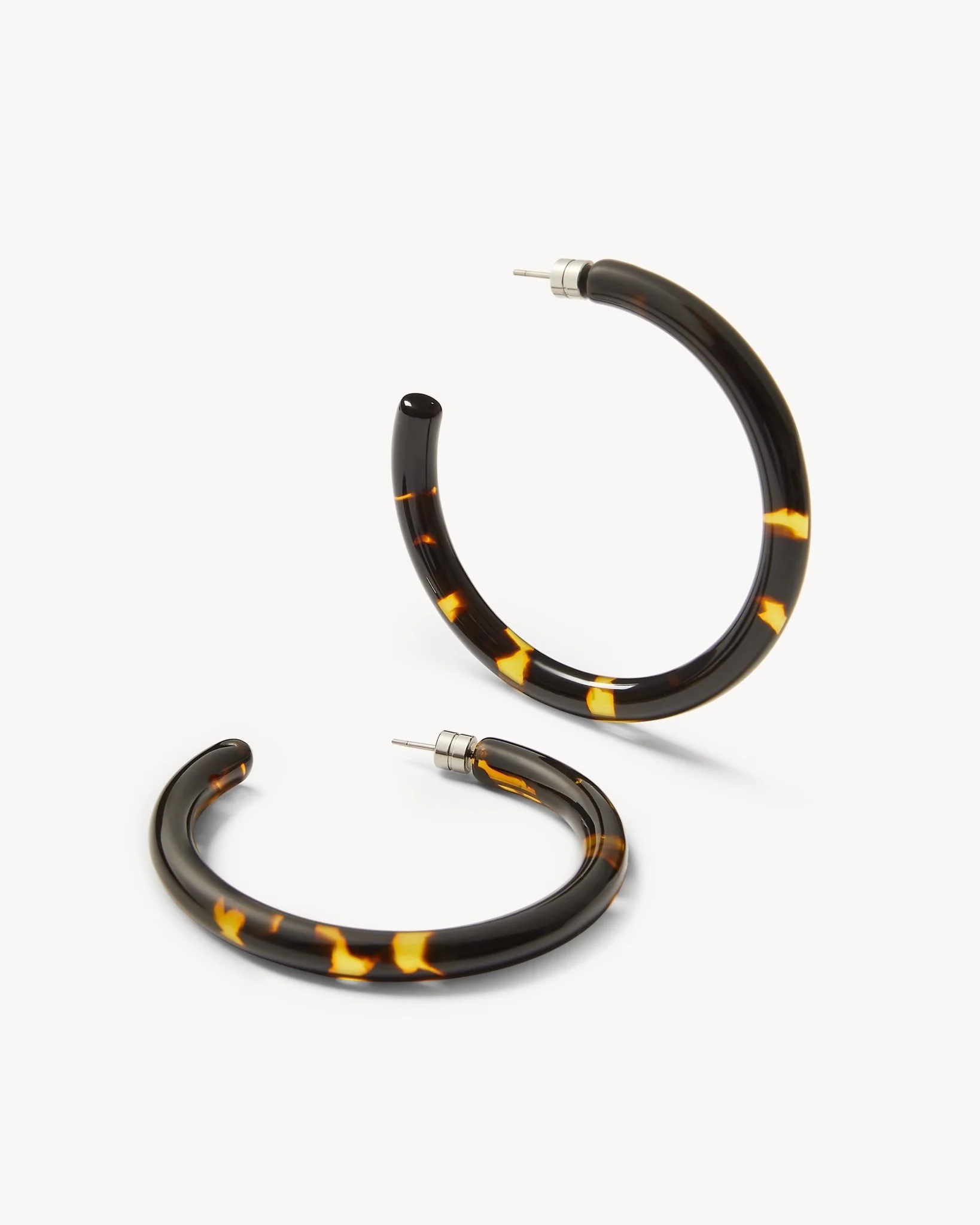 Bold Hoops in Dark Tortoise - Image 3