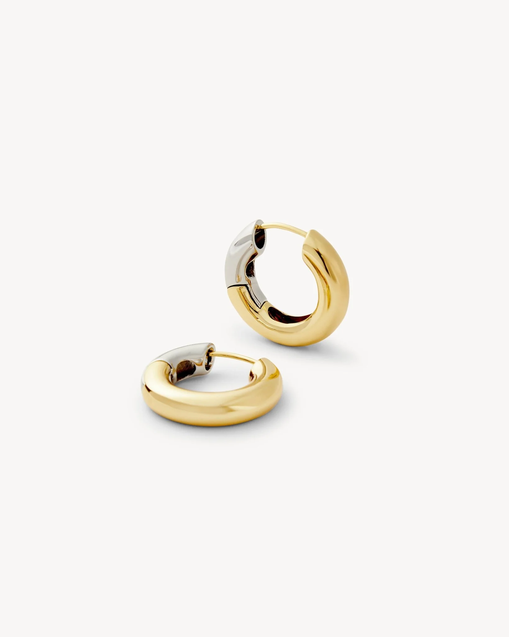 Chunky Hoops in 3/4 Gold - Image 3