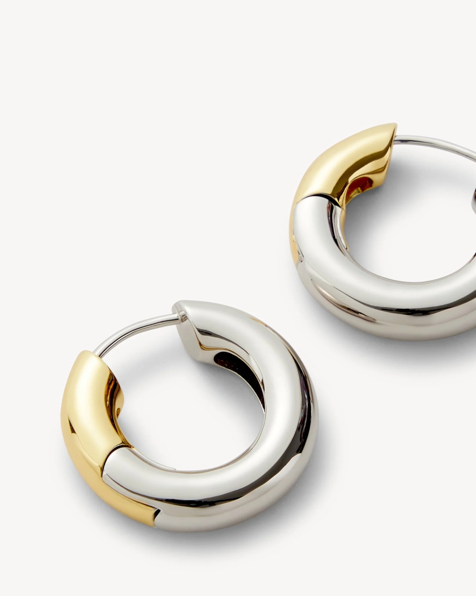 Chunky Hoops in 3/4 Silver - Image 2