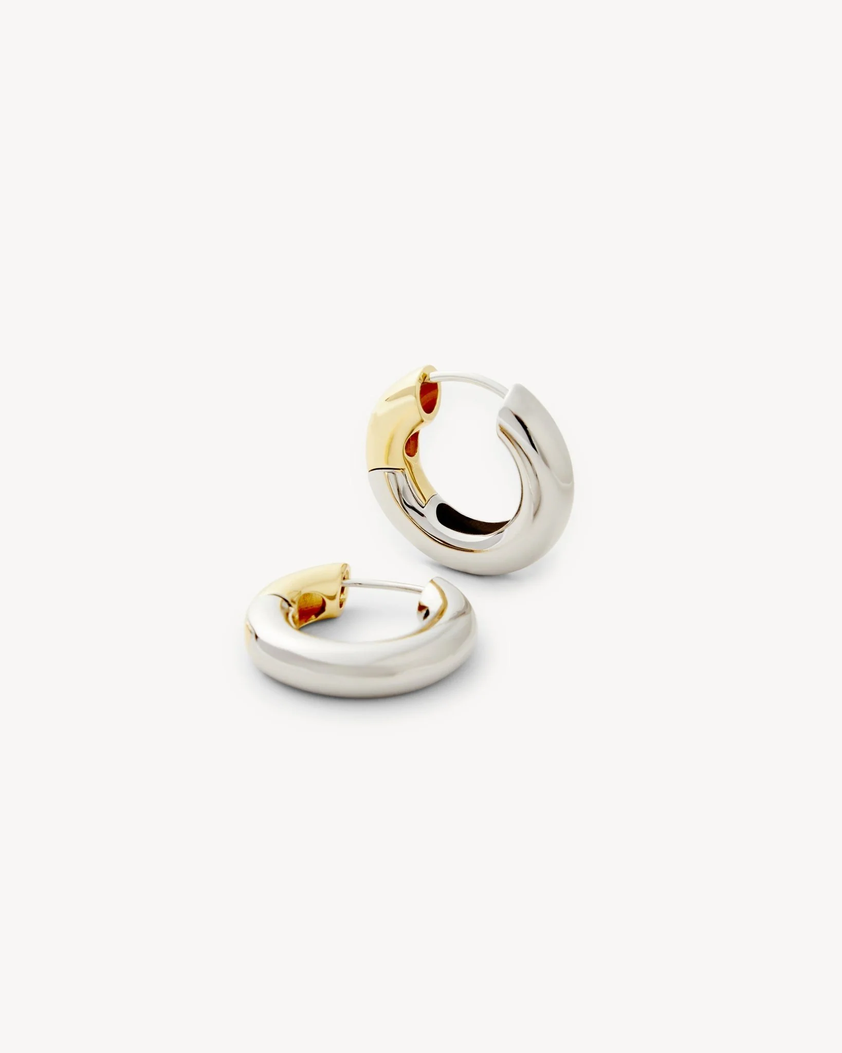 Chunky Hoops in 3/4 Silver - Image 3