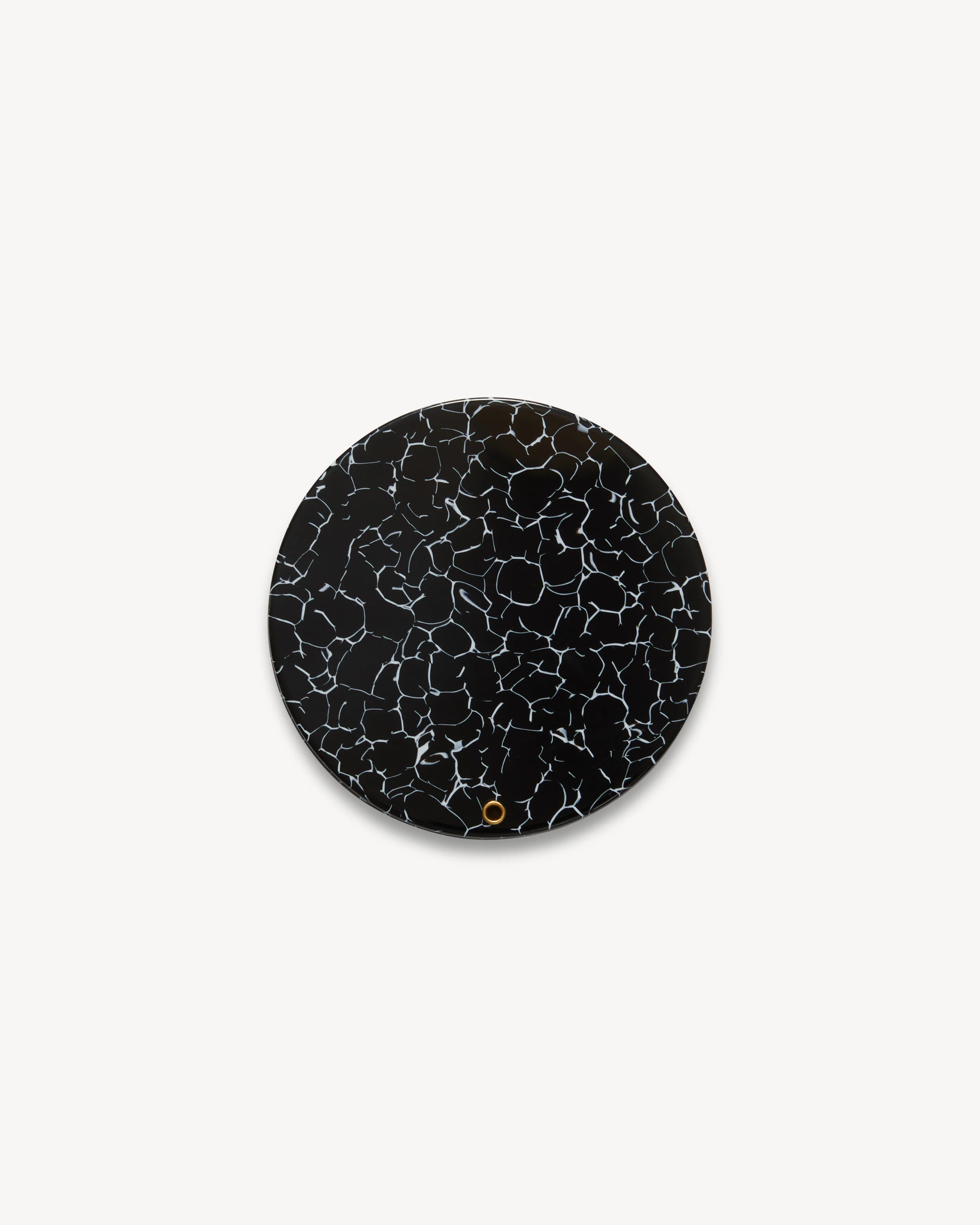 Circle Mirror in Black Marble - Image 2