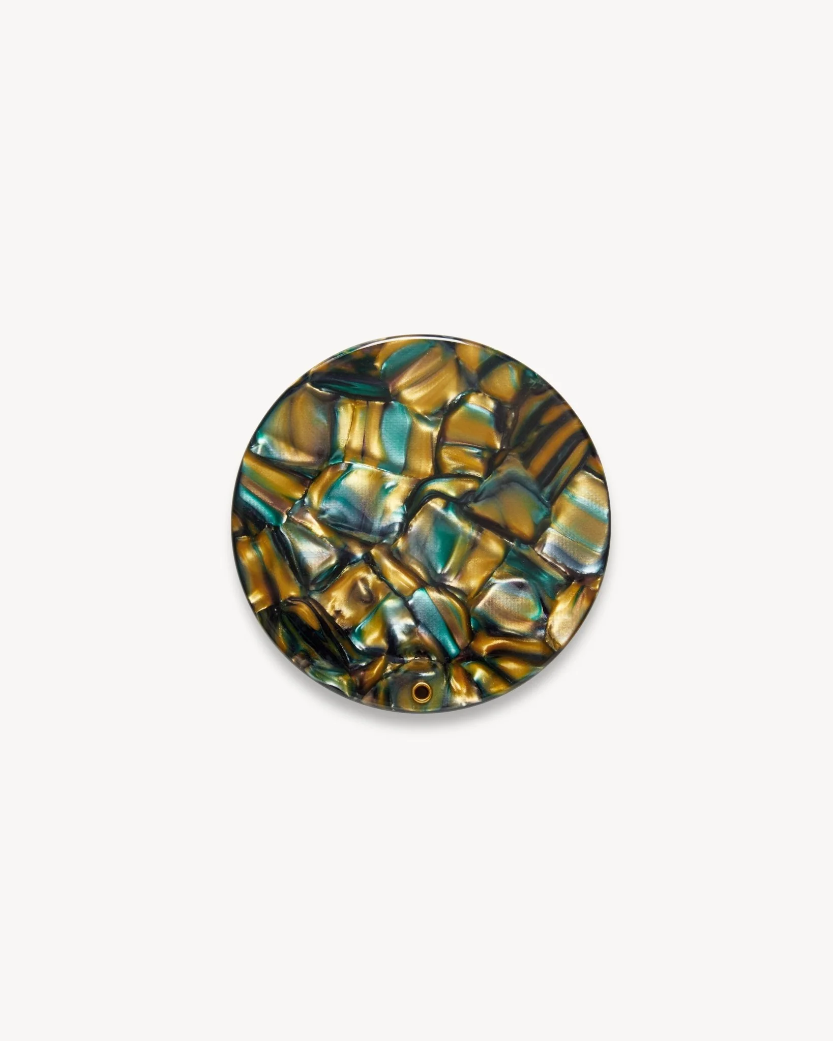 Circle Mirror in Green Tortoise - Image 2