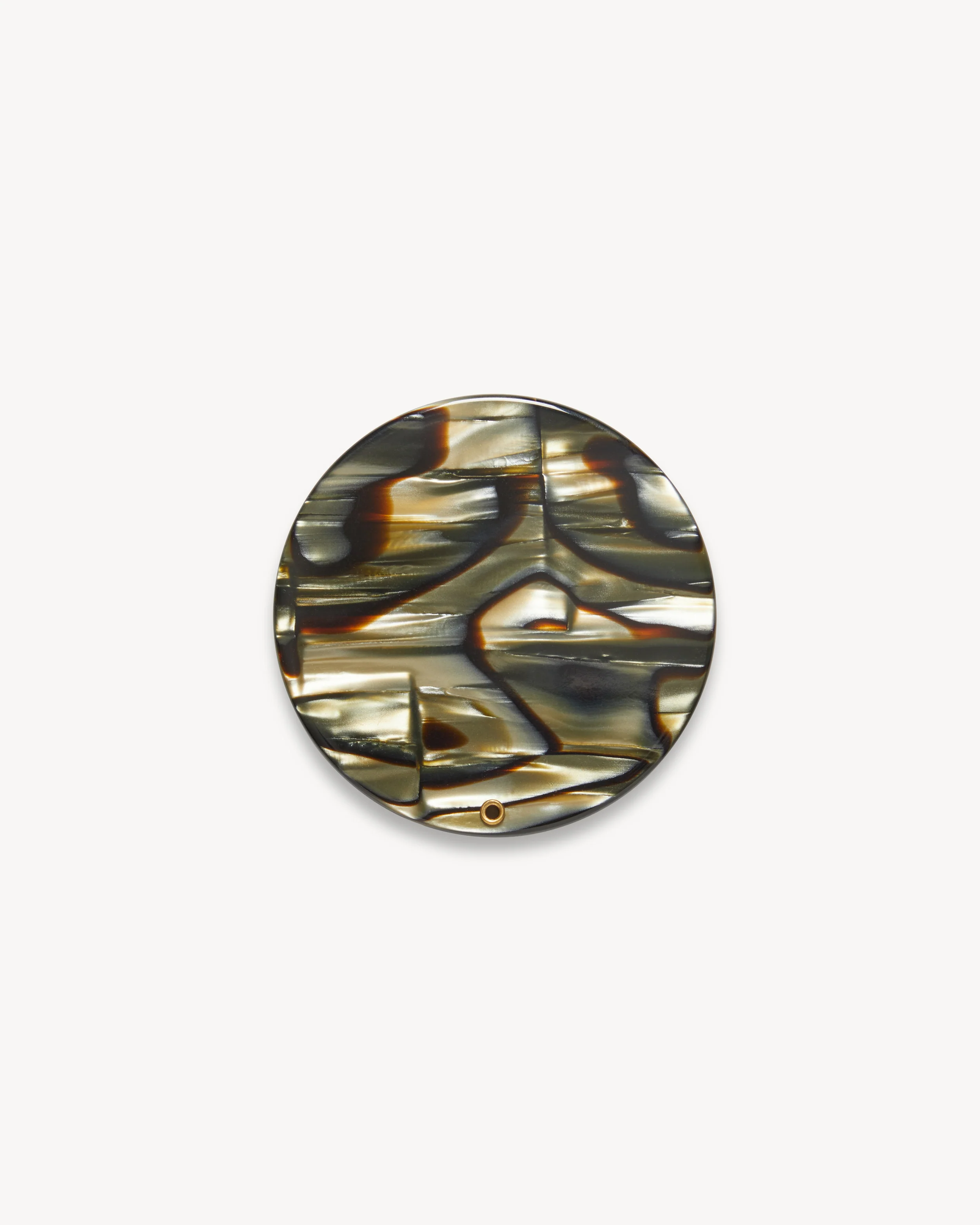 Circle Mirror in Midnight Horn - Image 2