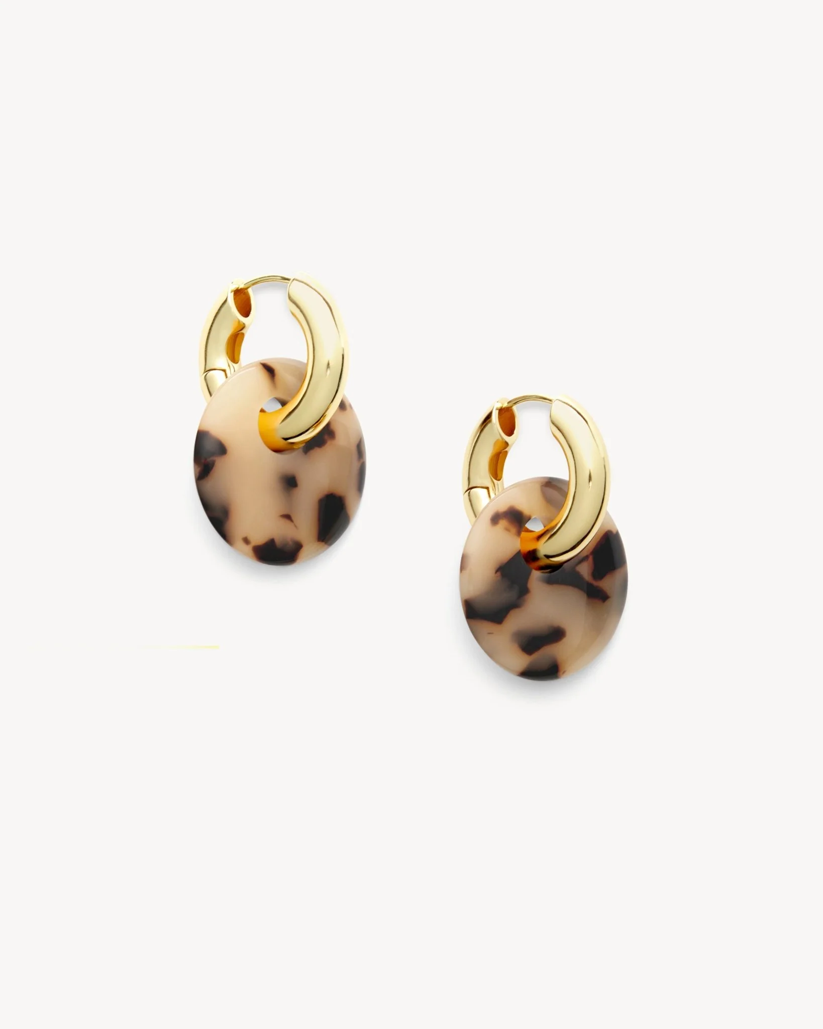 Chunky Disc Charms in Blonde Tortoise - Image 3