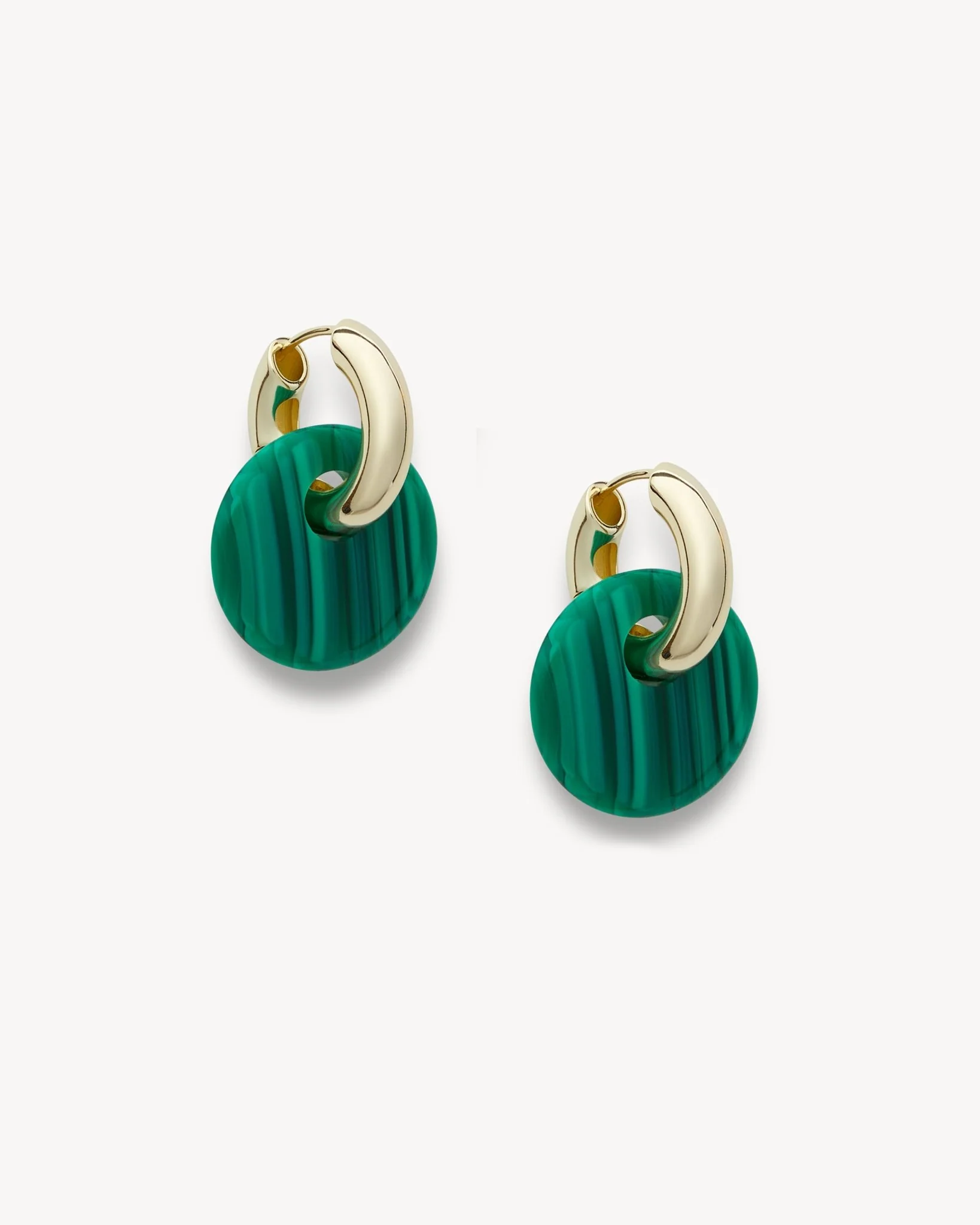 Chunky Disc Charms in Malachite - Image 2