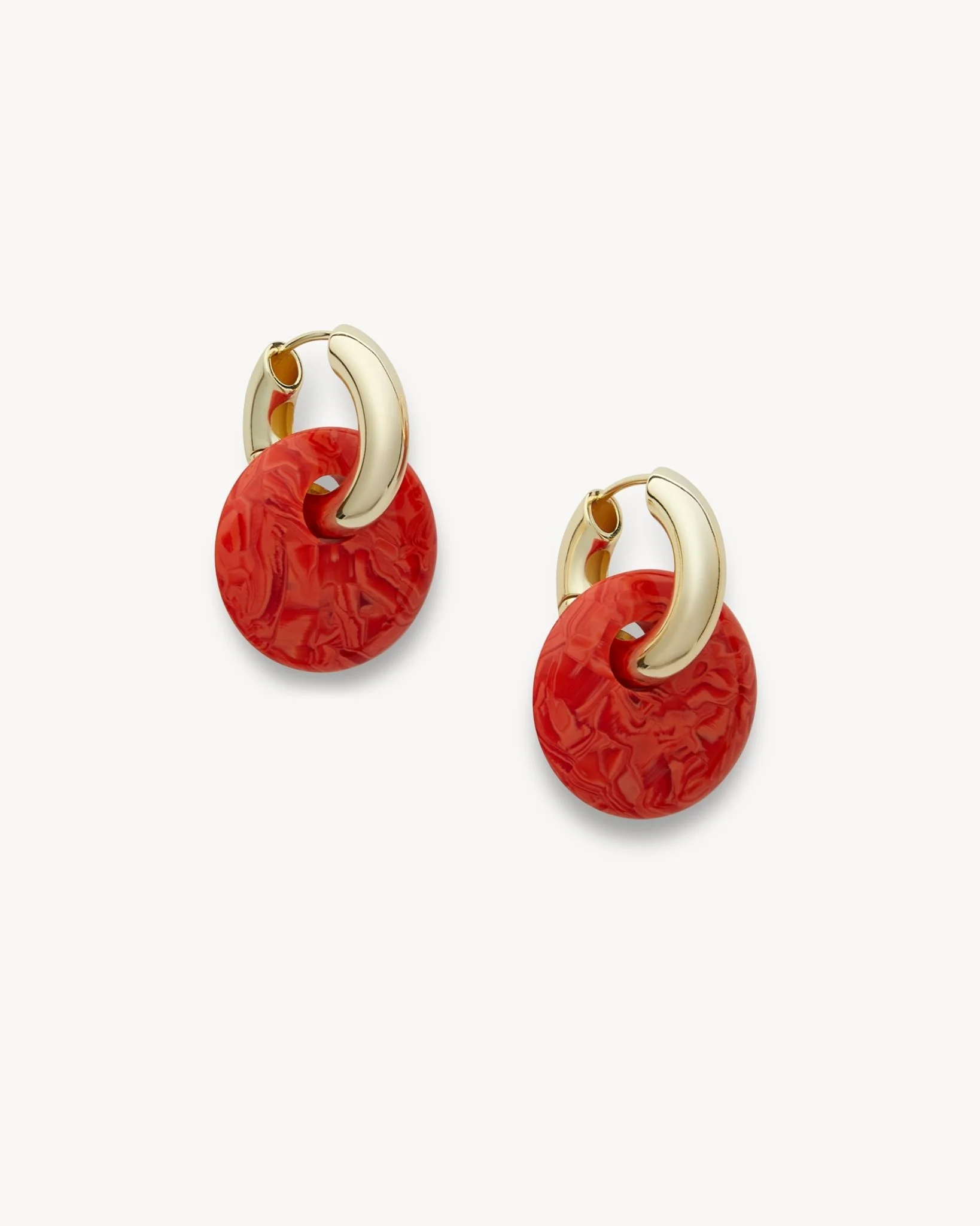 Chunky Disc Charms in Poppy - Image 2