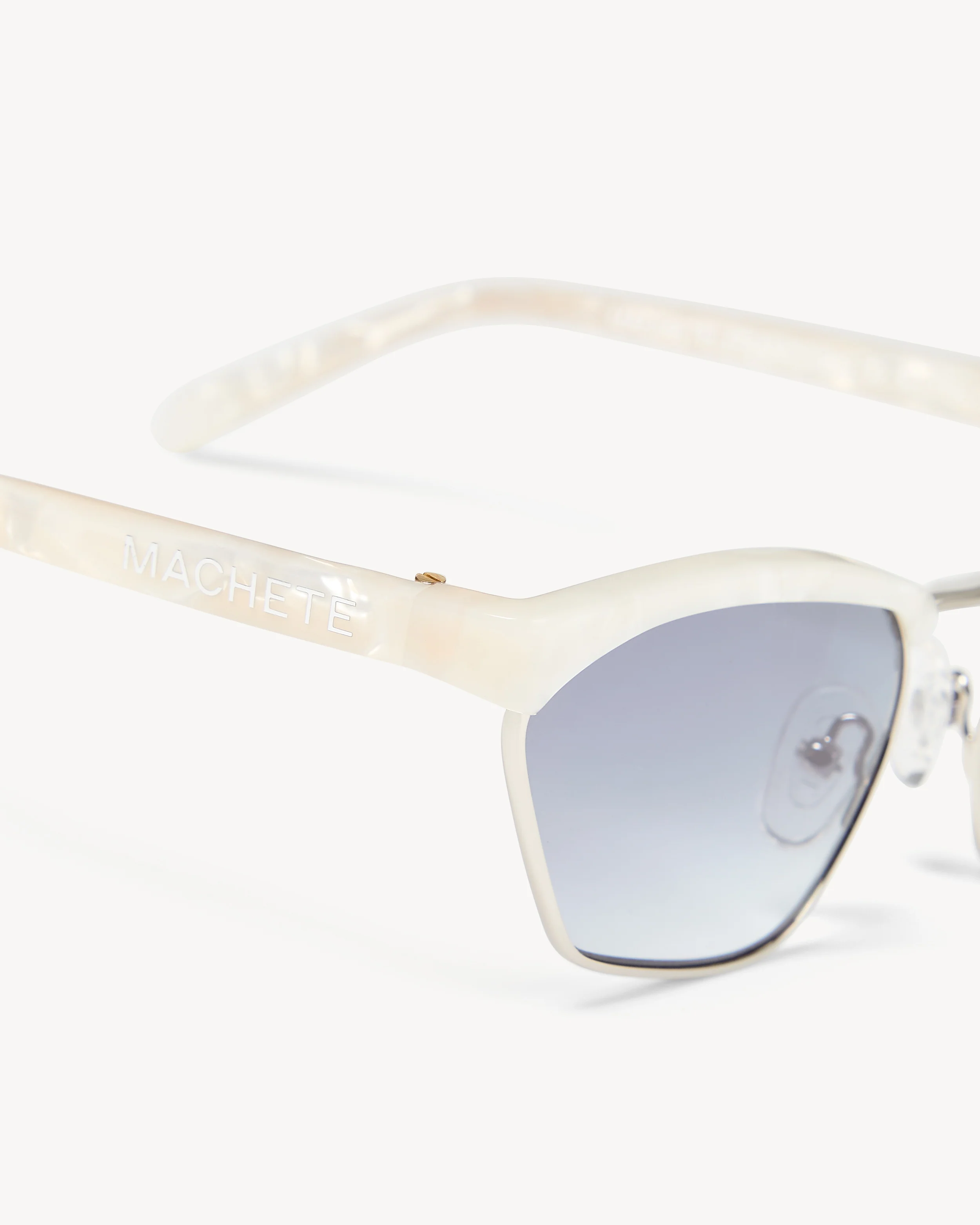 Francoise Sunglasses in White Shell - Image 2