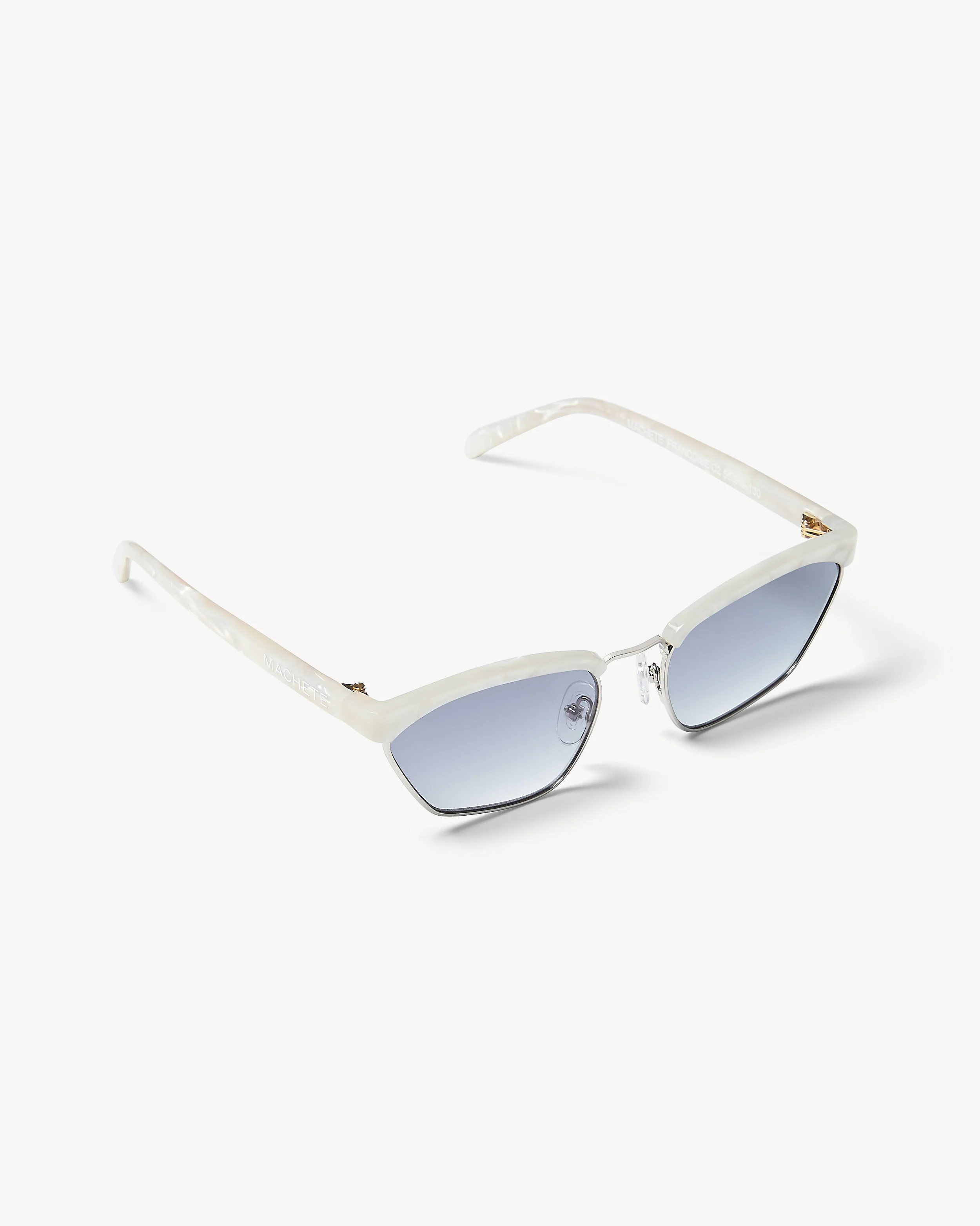 Francoise Sunglasses in White Shell - Image 3