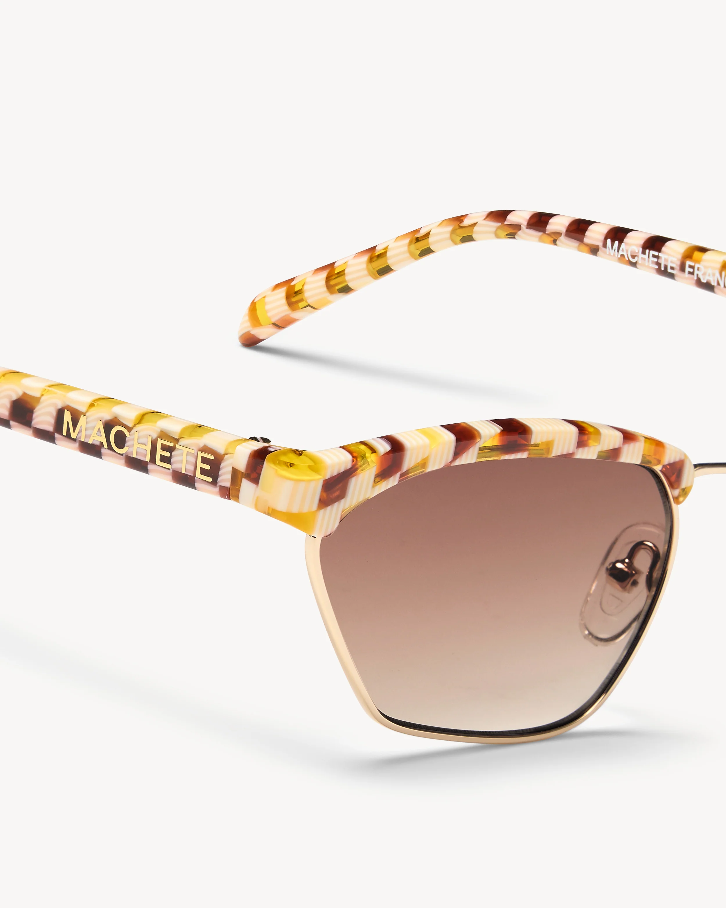 Francoise Sunglasses in Tortoise Checker - Image 2