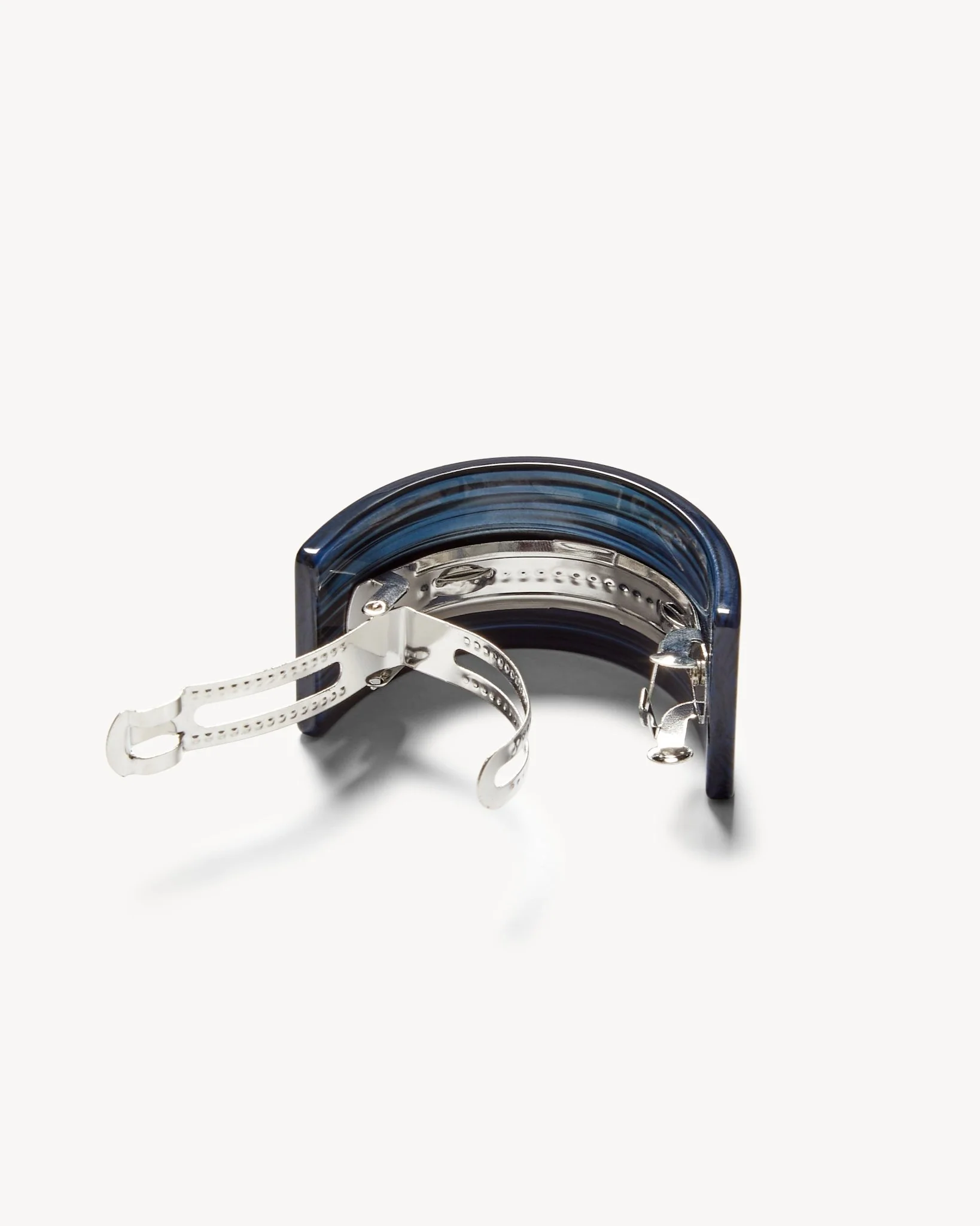 French Pony Barrette in Indigo - Image 2