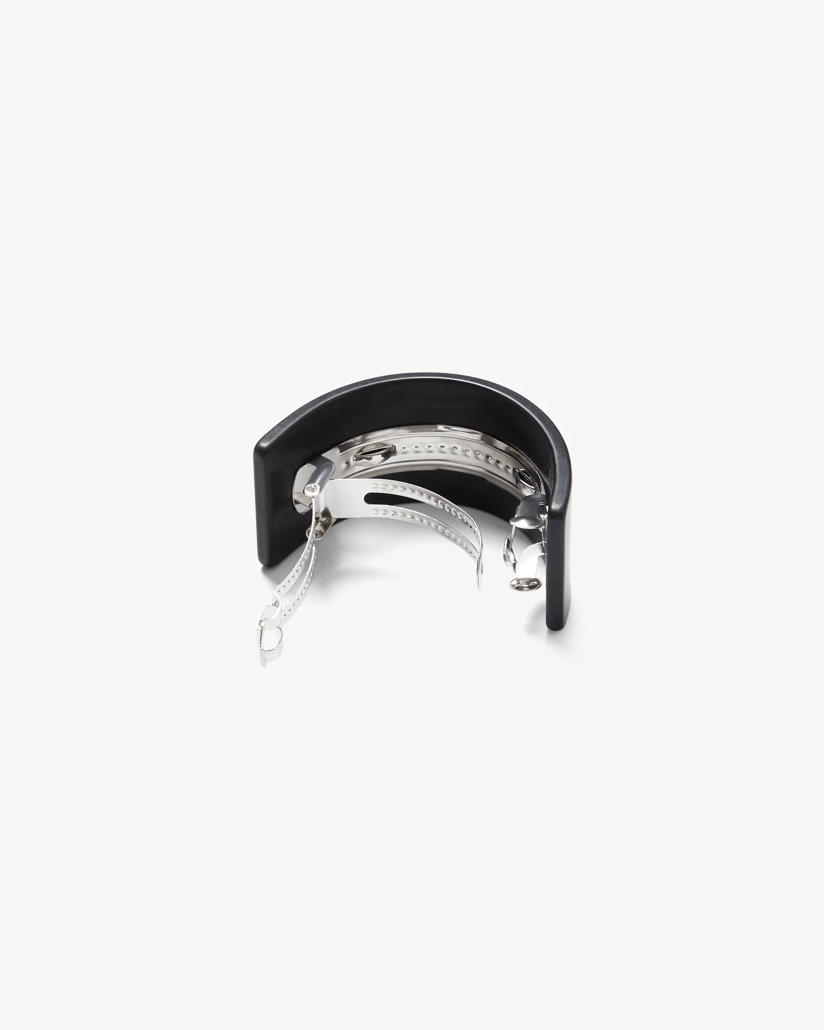 French Pony Barrette in Black Matte - Image 2