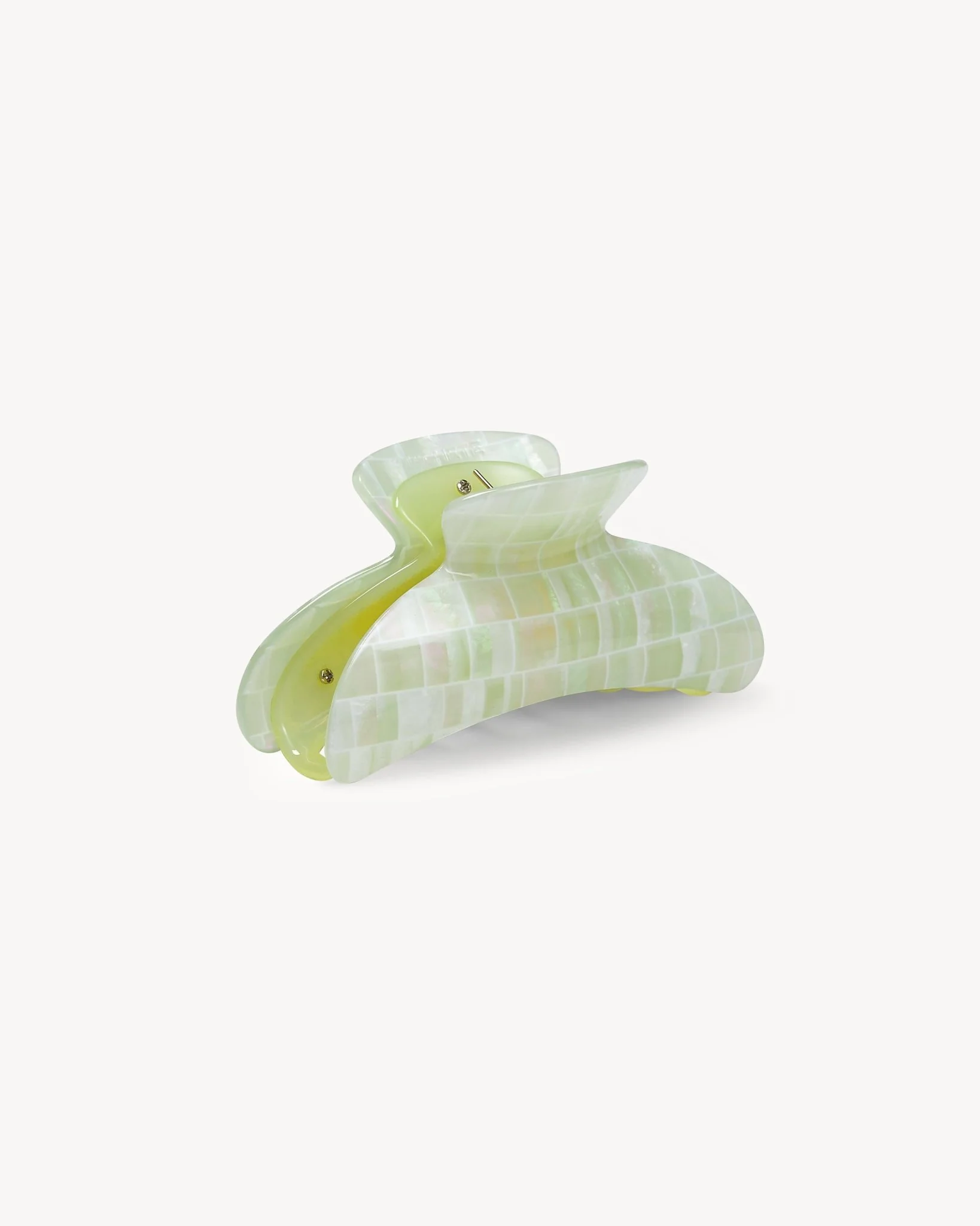 Grande Heirloom Claw in Mint Shell Checker - Image 2