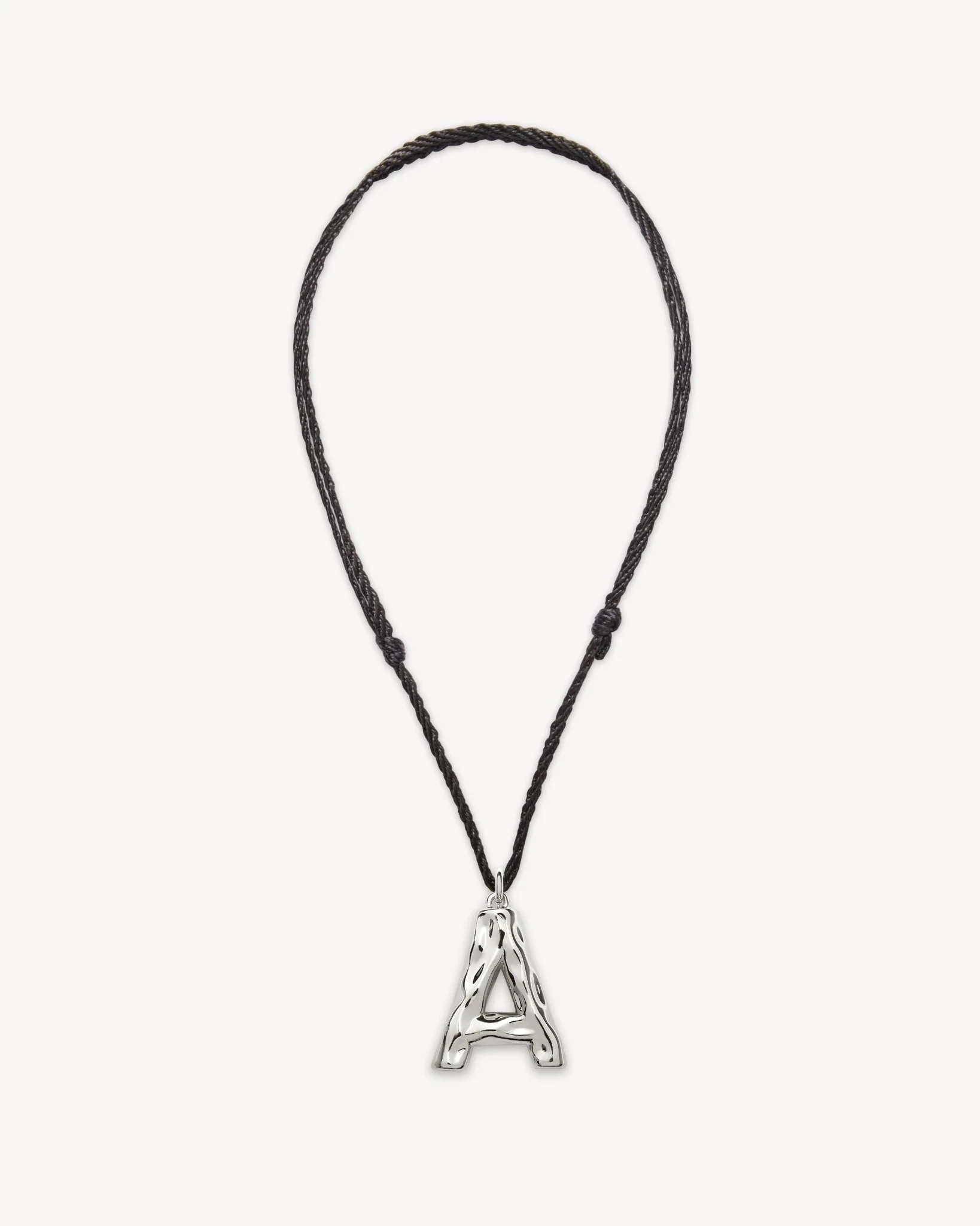 Grande Monogram Necklace in Silver - Image 3