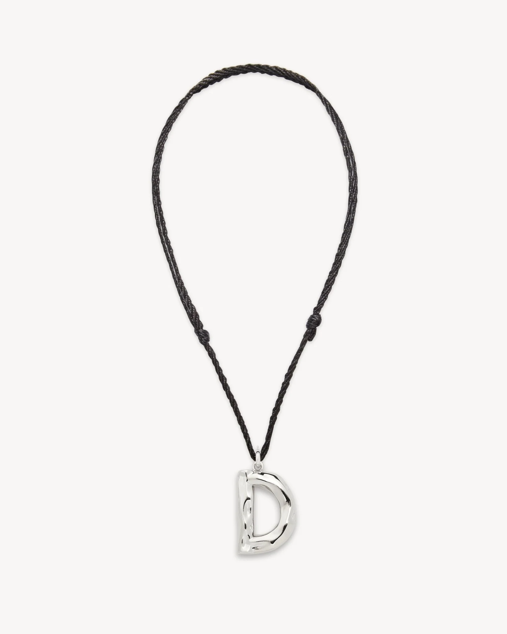 Grande Monogram Necklace in Silver - Image 6