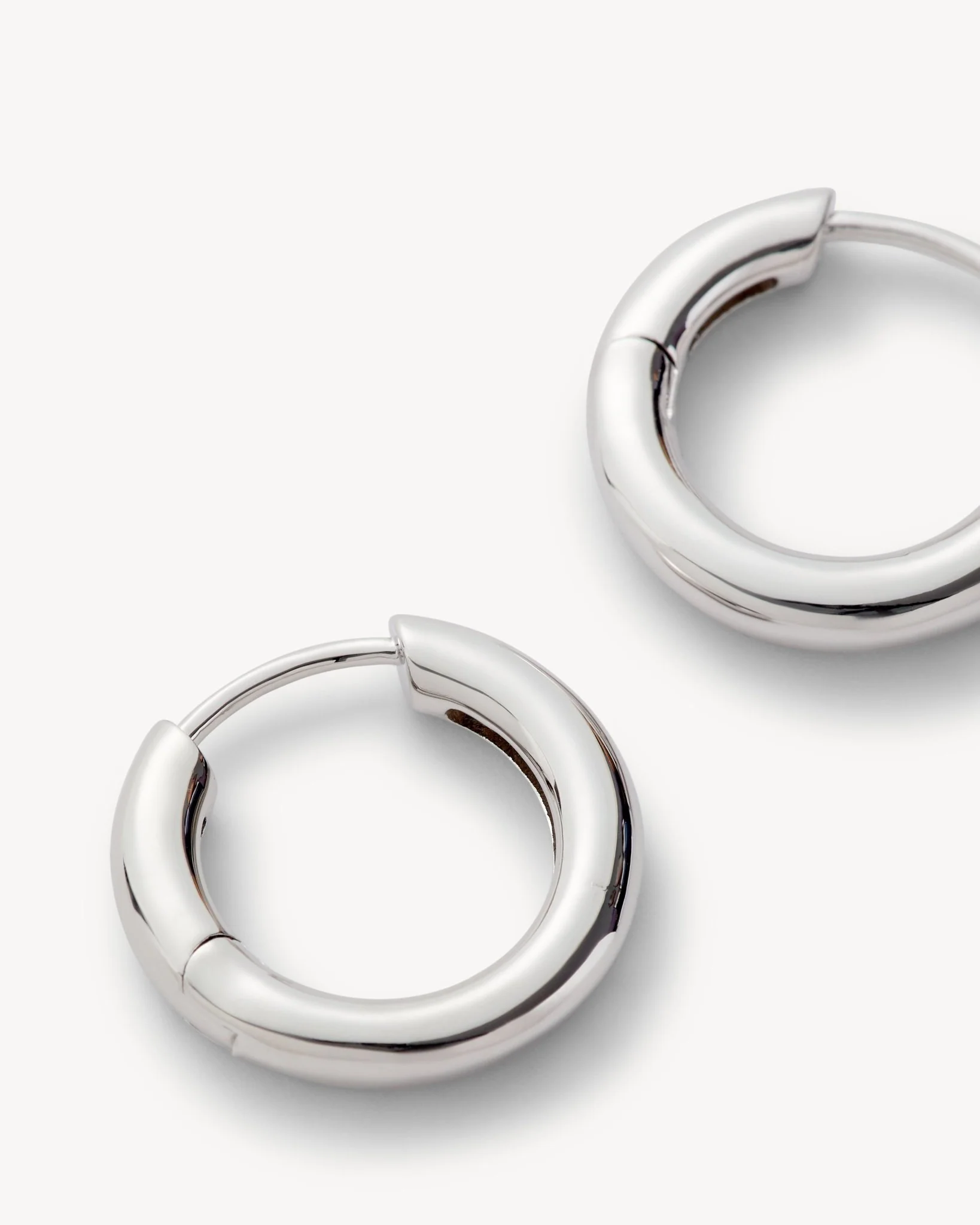 Petite Hoops in Silver - Image 2