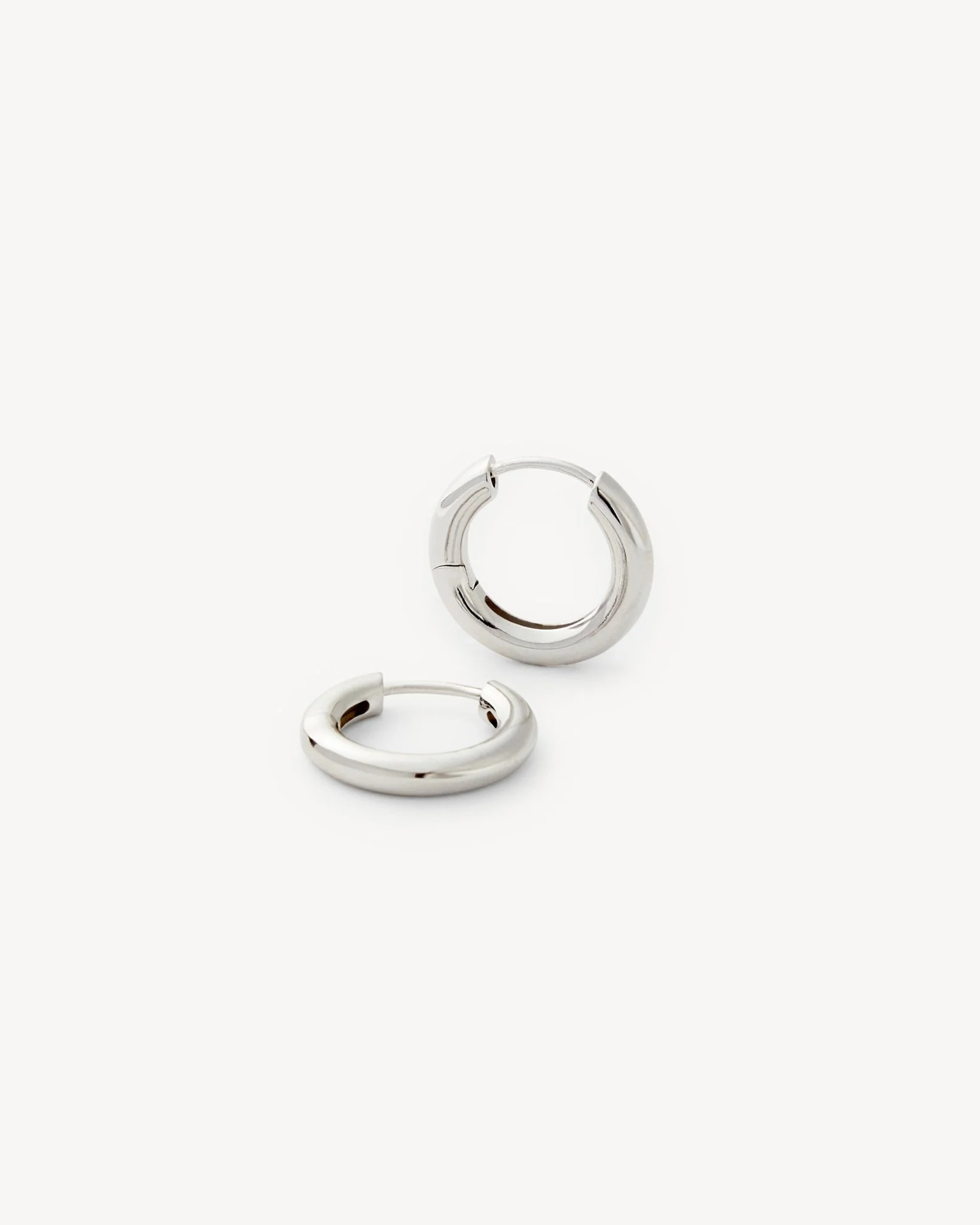 Petite Hoops in Silver - Image 3
