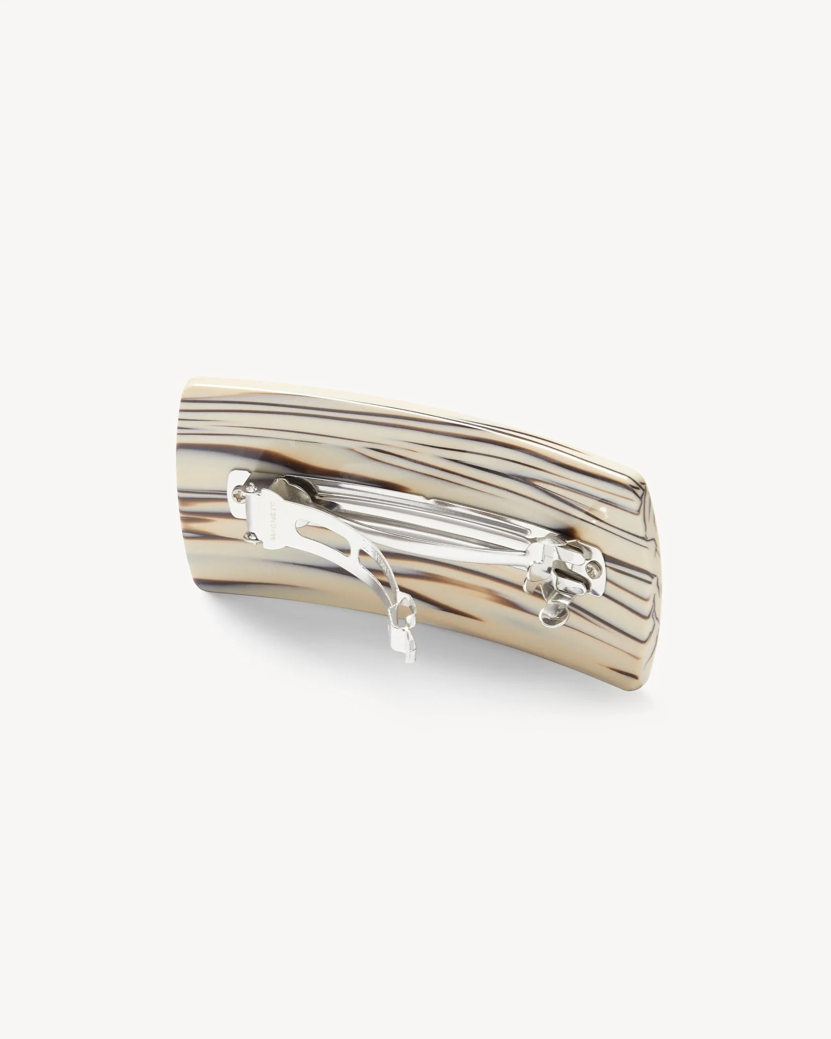Jumbo Box Barrette in Ganache - Image 2