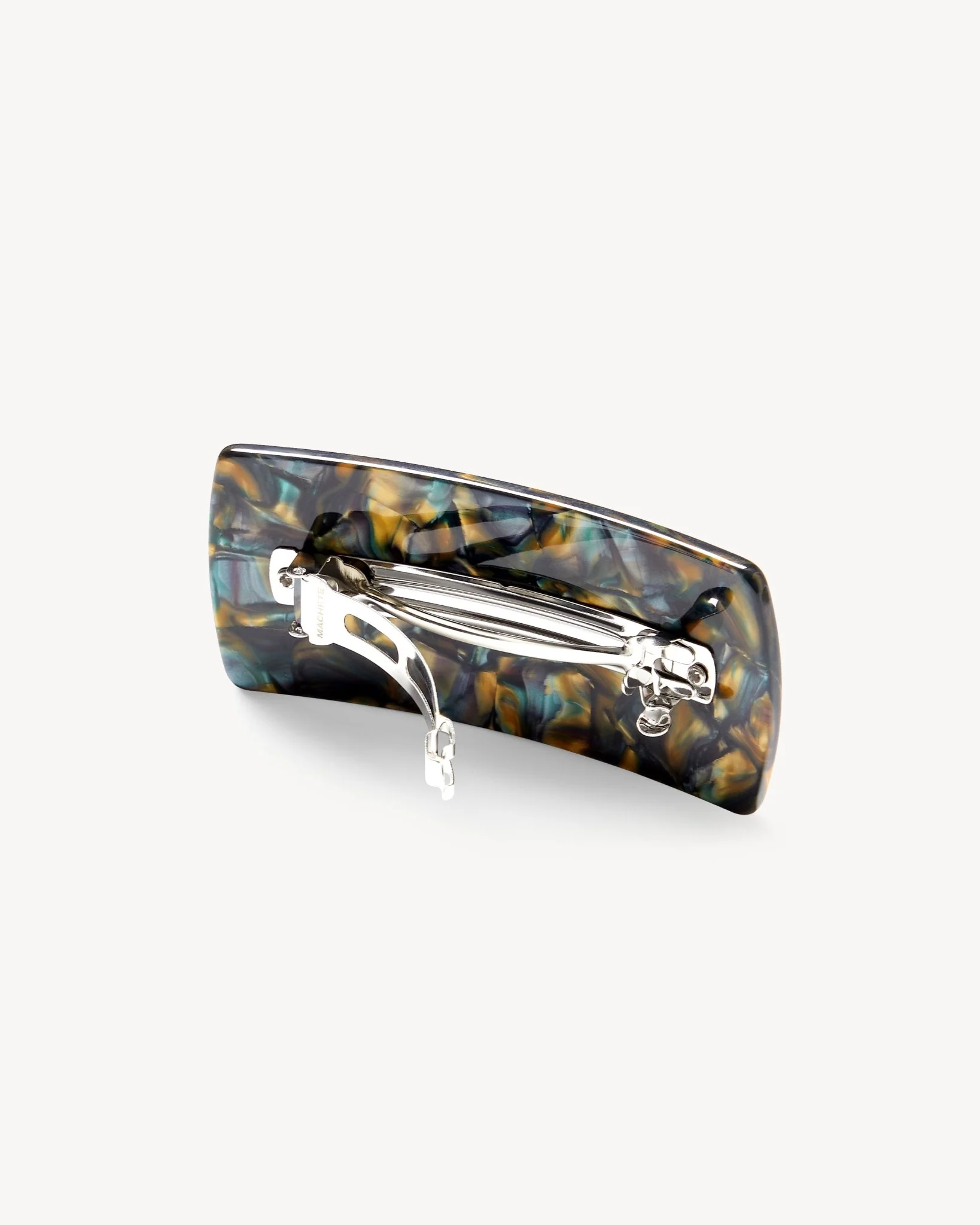 Jumbo Box Barrette in Green Tortoise - Image 2
