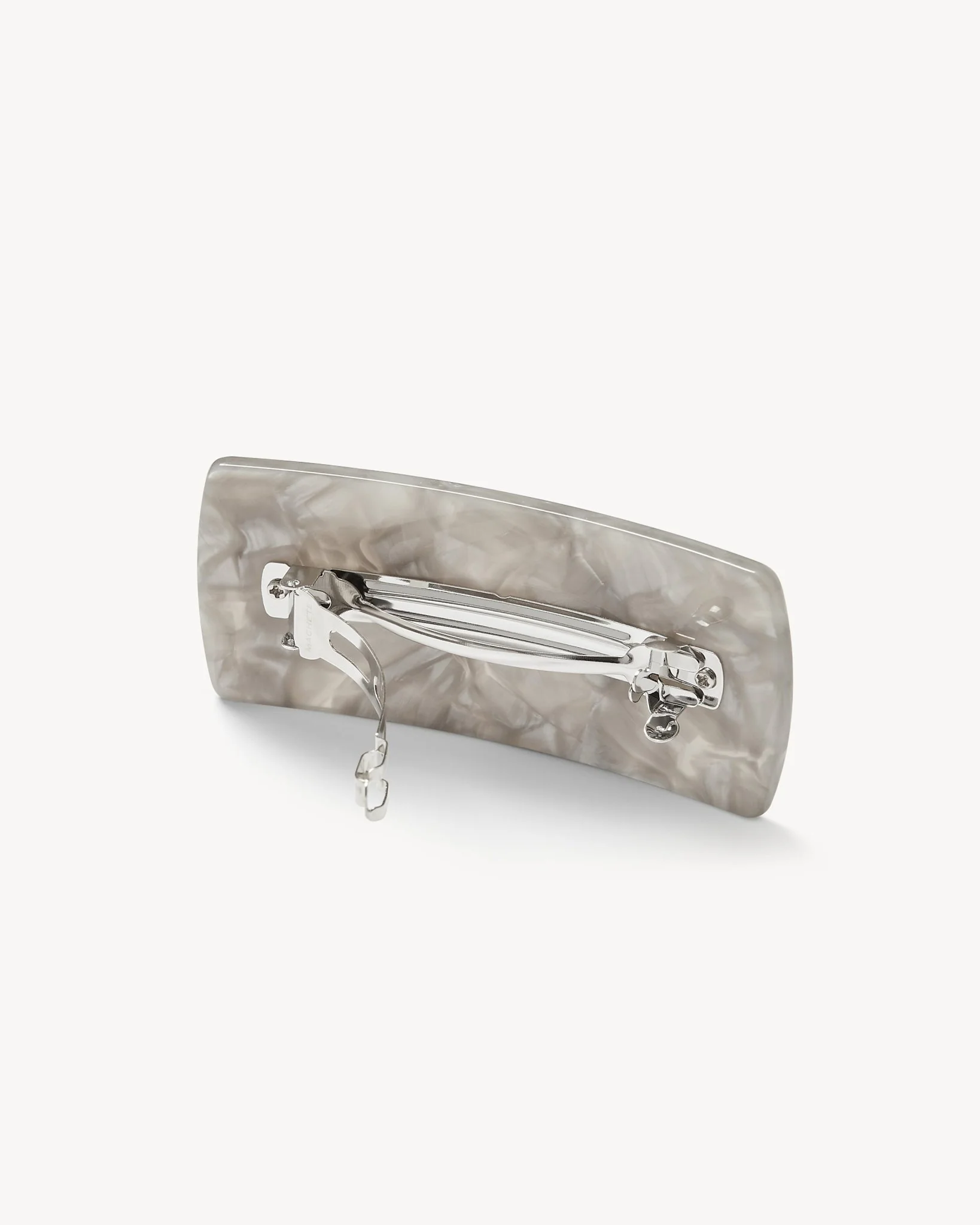 Jumbo Box Barrette in Grey Shell - Image 2
