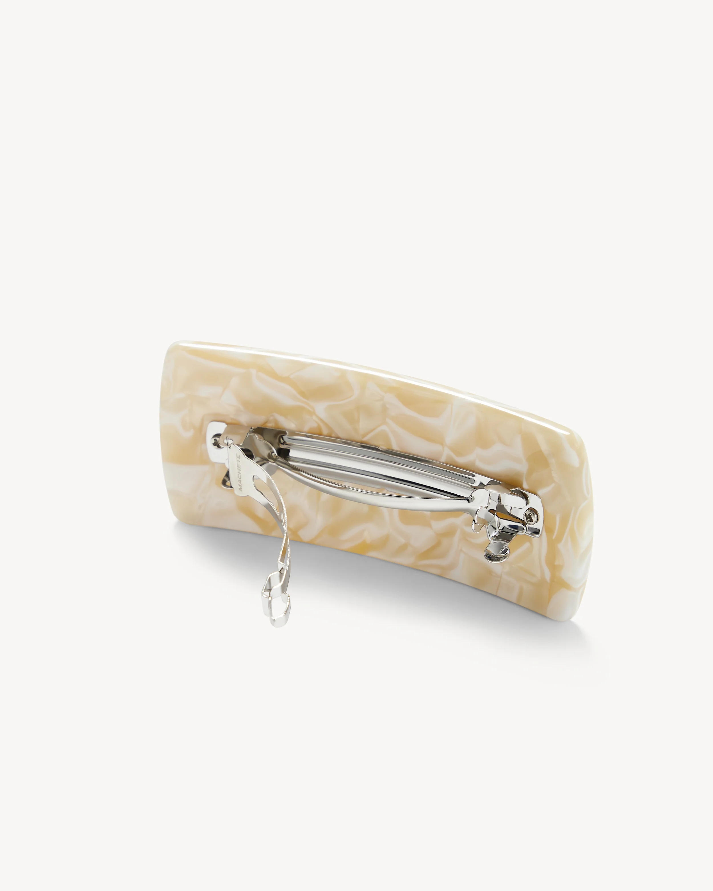Jumbo Box Barrette in Ivory - Image 2