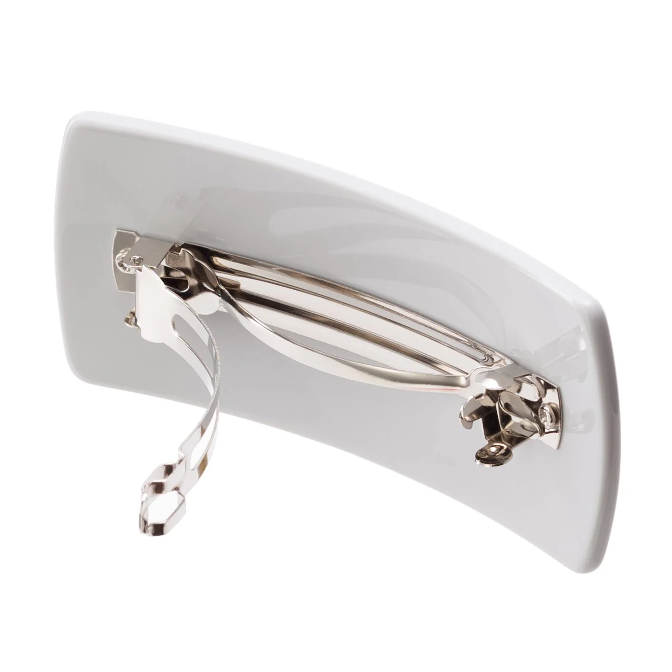 Jumbo Box Barrette in Light Grey - Image 2