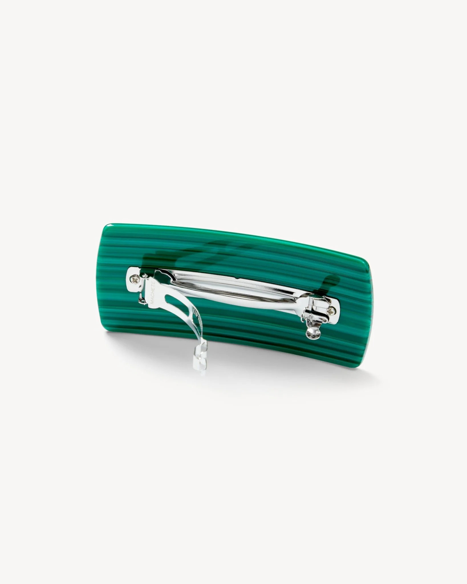 Jumbo Box Barrette in Malachite - Image 2