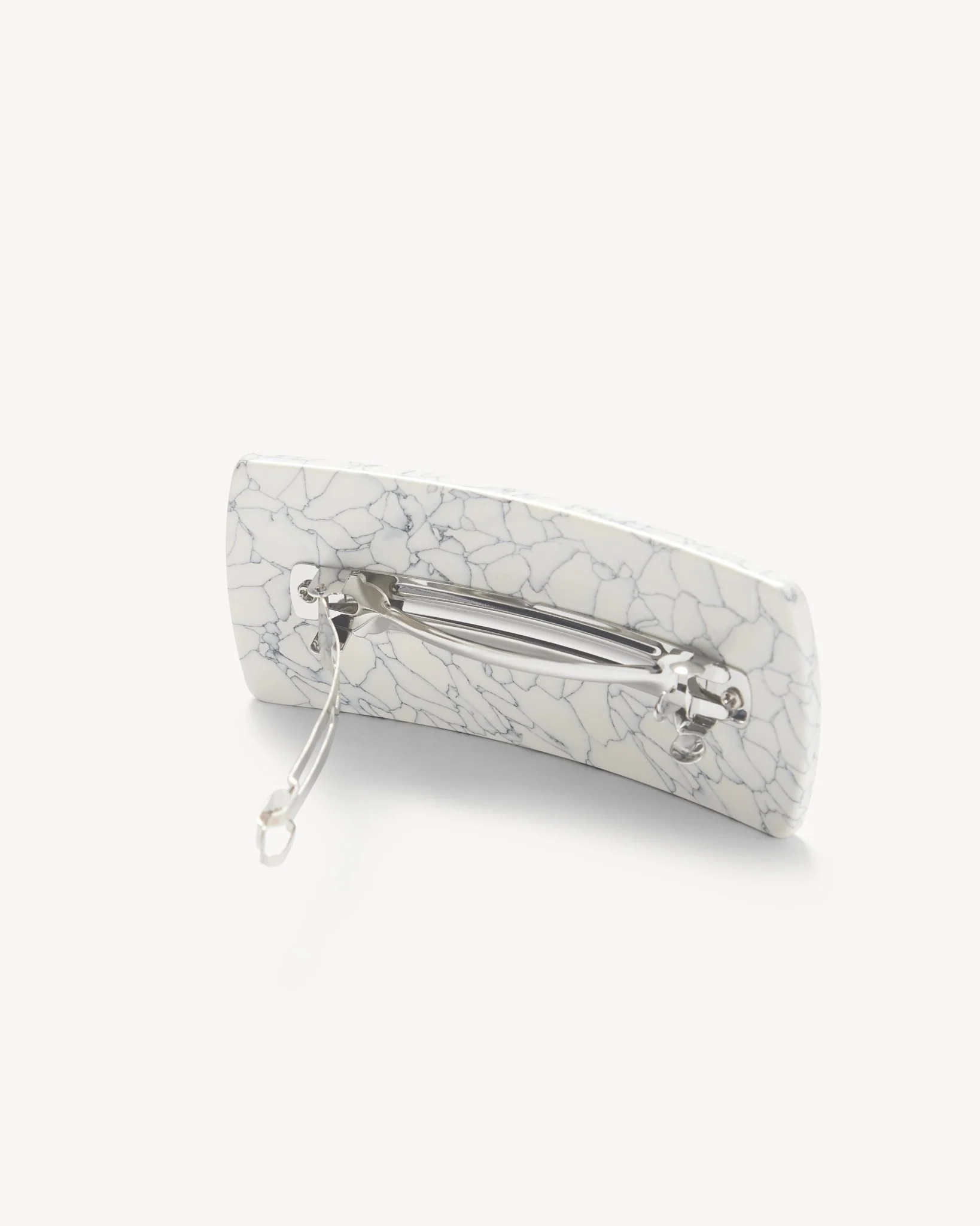Jumbo Box Barrette in Marble - Image 2