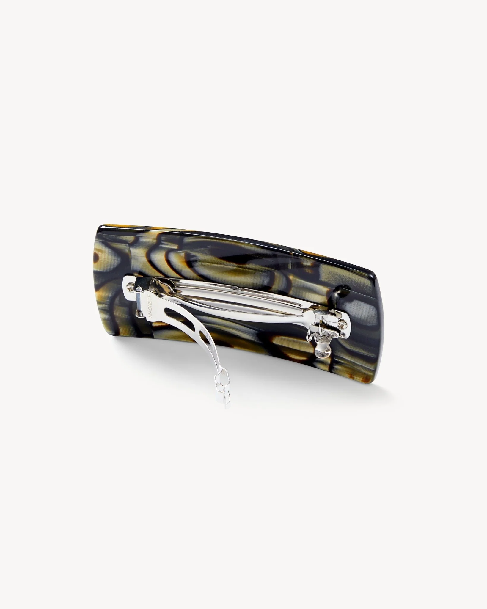 Jumbo Box Barrette in Midnight Horn - Image 2