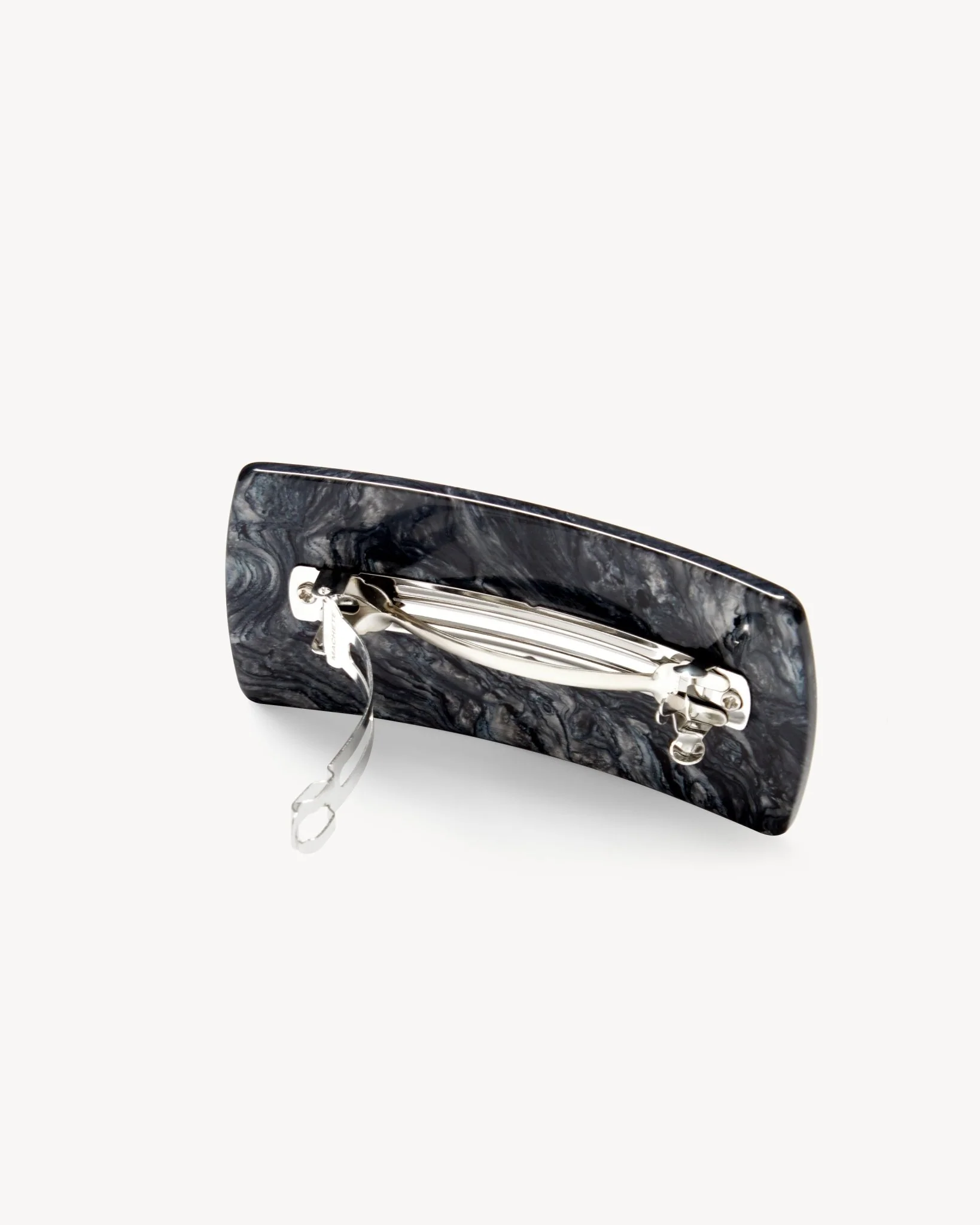 Jumbo Box Barrette in Obsidian - Image 2