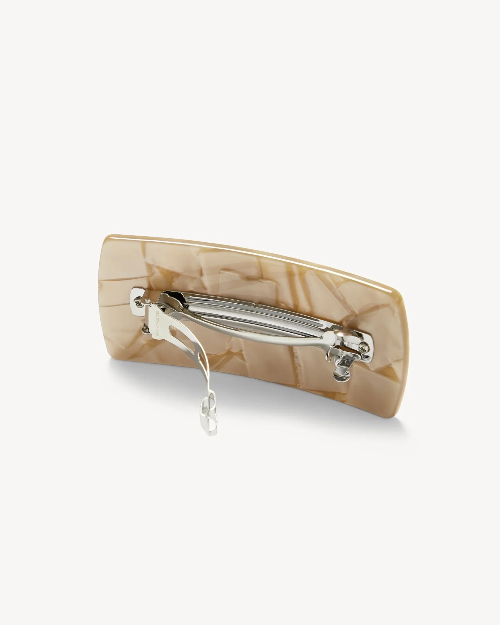 Jumbo Box Barrette in Sand Shell - Image 2