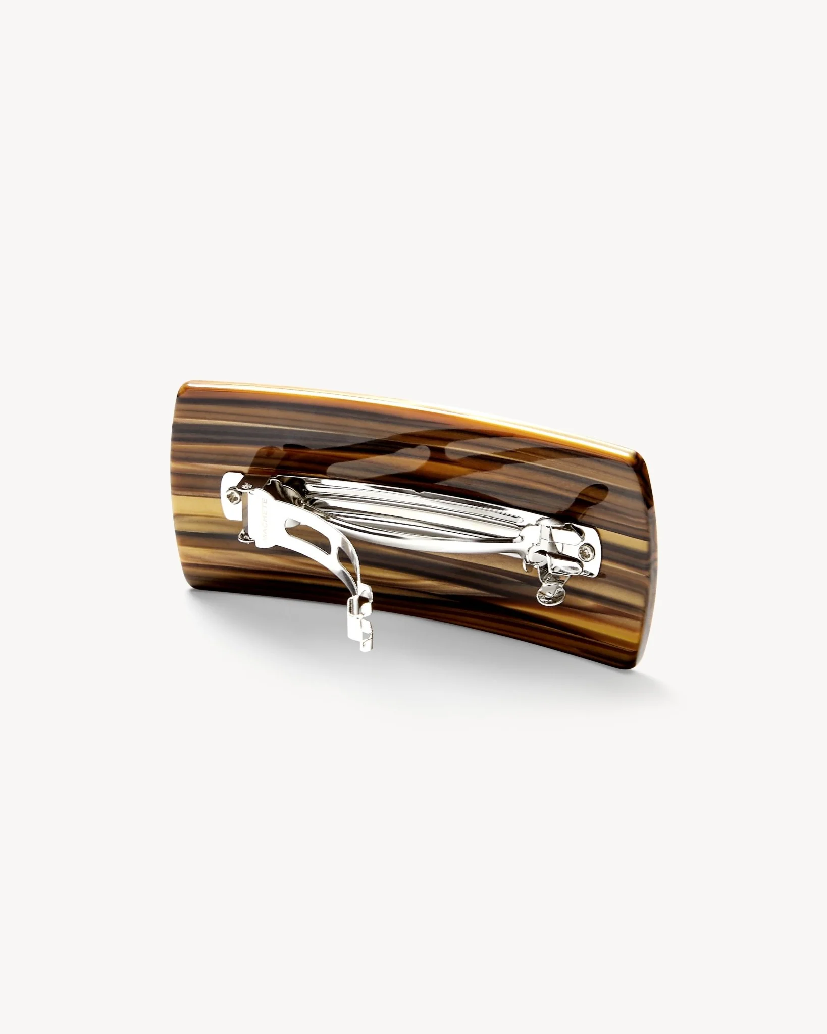 Jumbo Box Barrette in Tiger’s Eye - Image 2