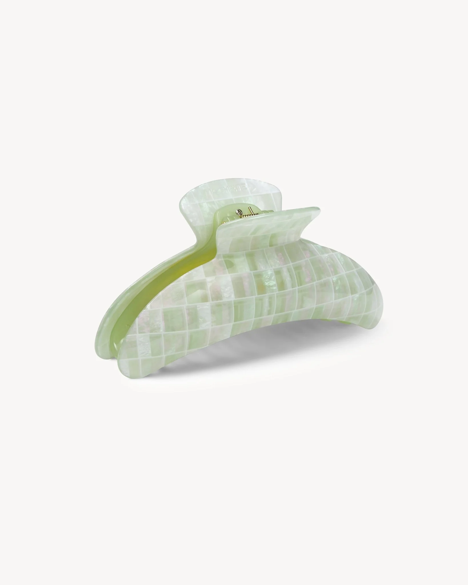 Jumbo Heirloom Claw in Mint Shell Checker - Image 2
