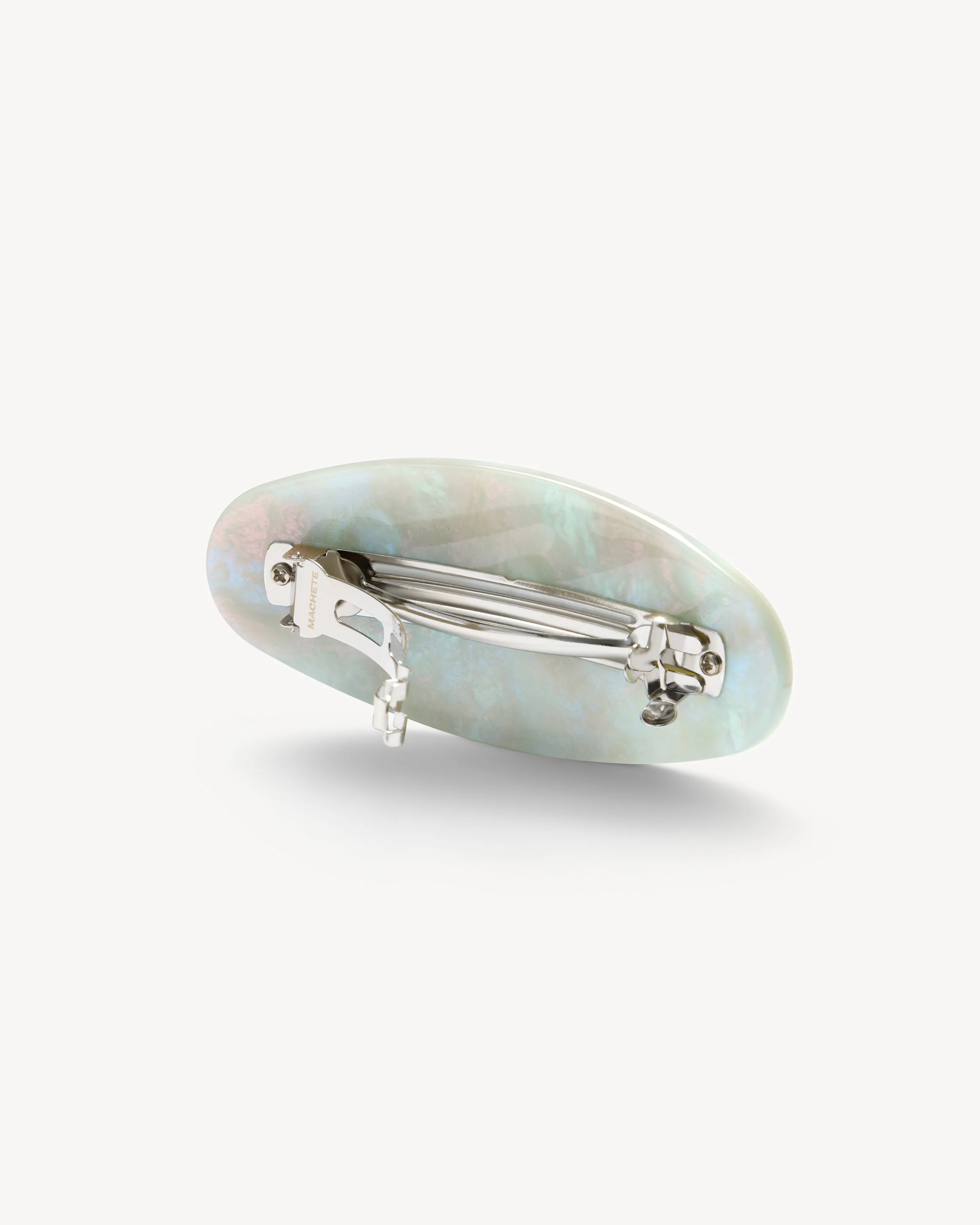 Jumbo Oval Barrette in Astral Mint - Image 2