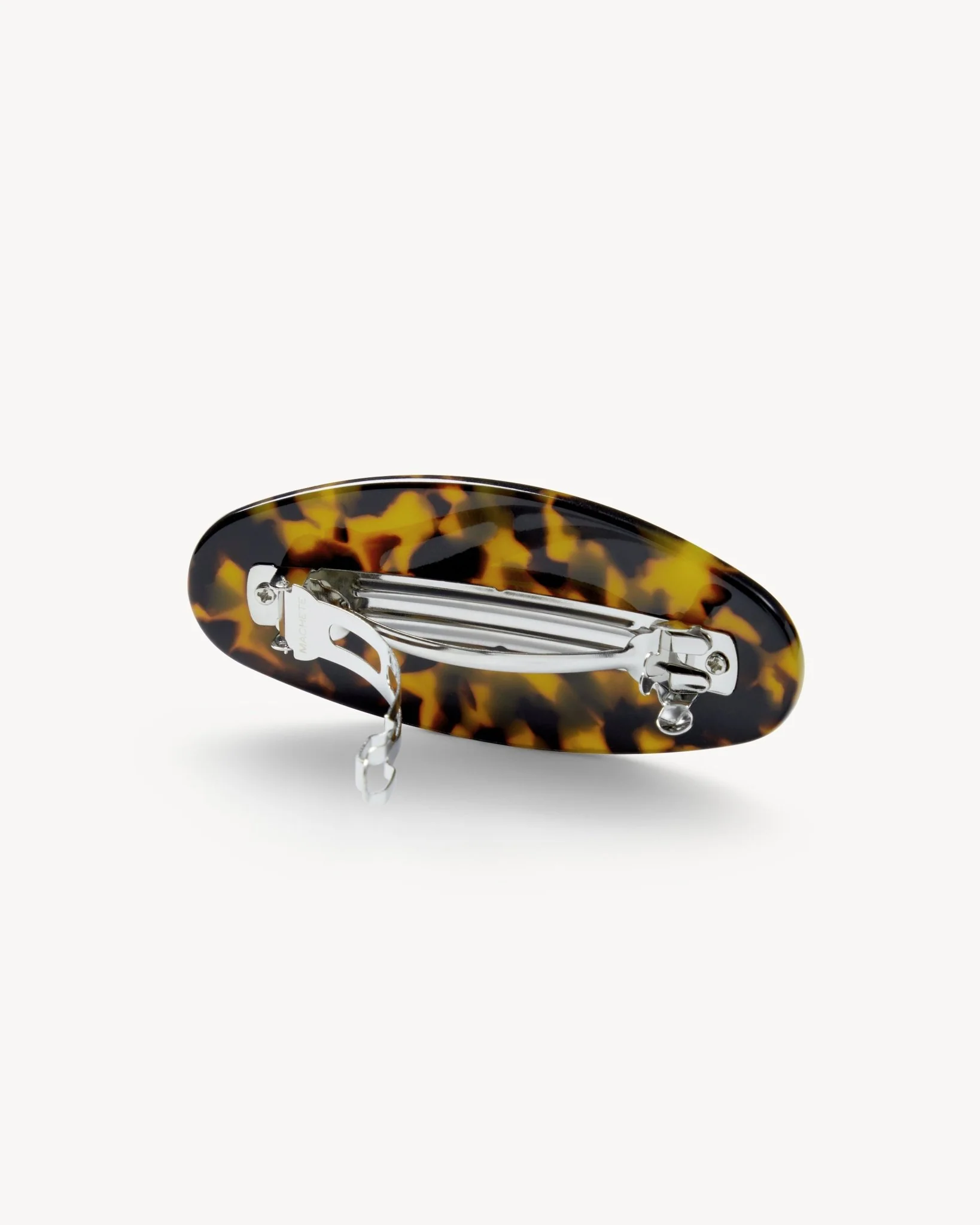 Jumbo Oval Barrette in Classic Tortoise - Image 2