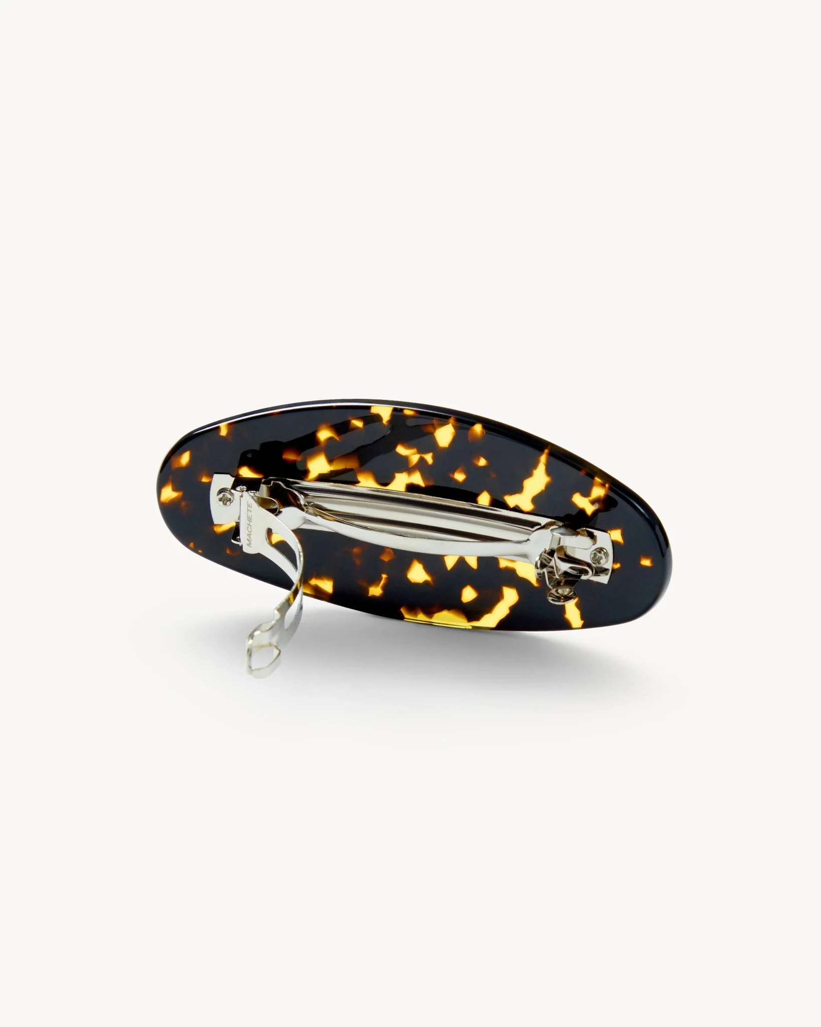 Jumbo Oval Barrette in Dark Tortoise - Image 2